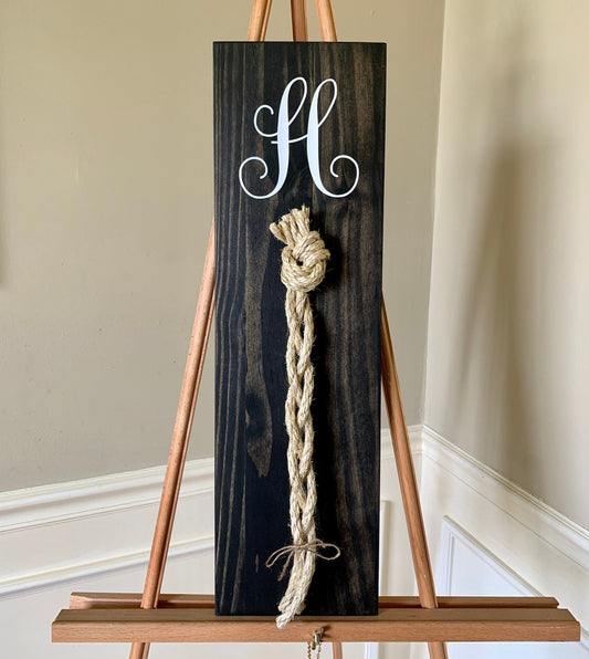 A Cord Of Three Strands Wedding Sign, Rustic Wedding Gift