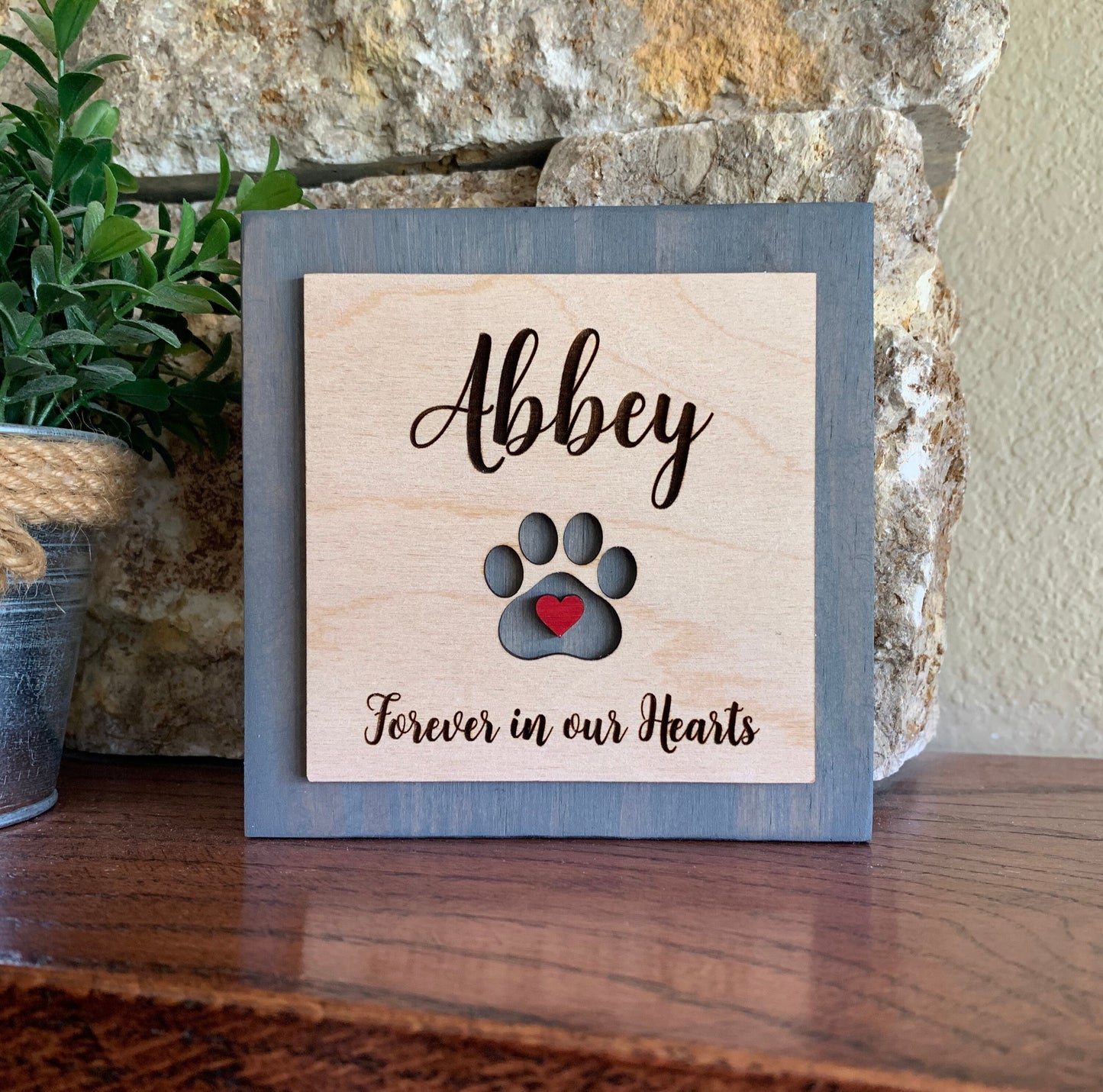 Custom Engraved Pet Memorial Sign