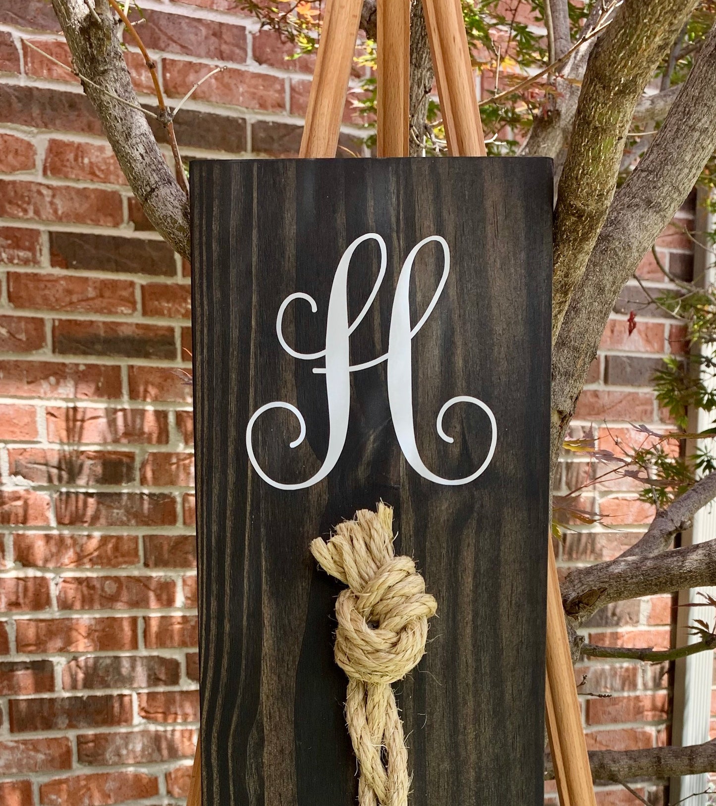 A Cord Of Three Strands Wedding Sign, Rustic Wedding Gift