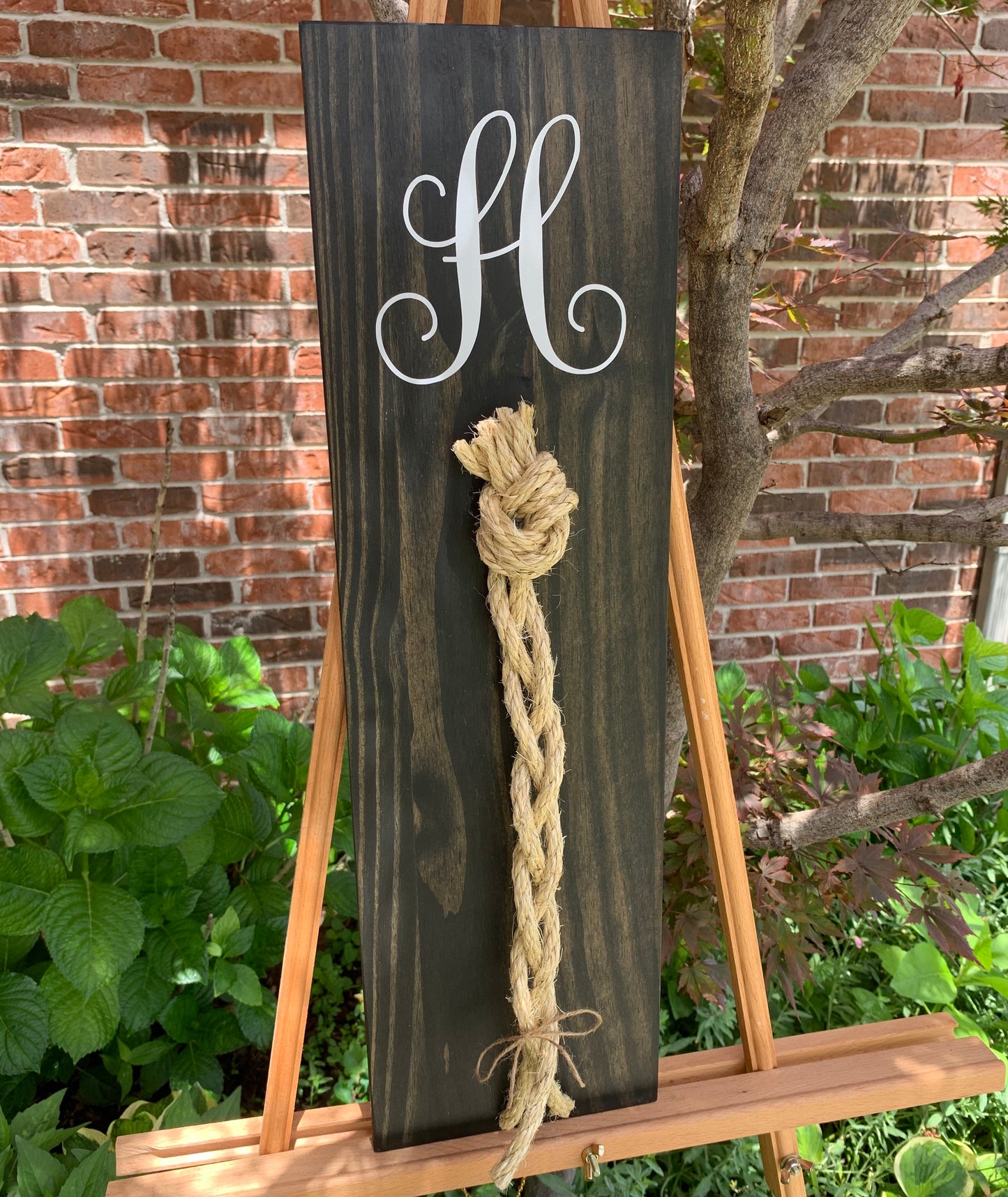 A Cord Of Three Strands Wedding Sign, Rustic Wedding Gift