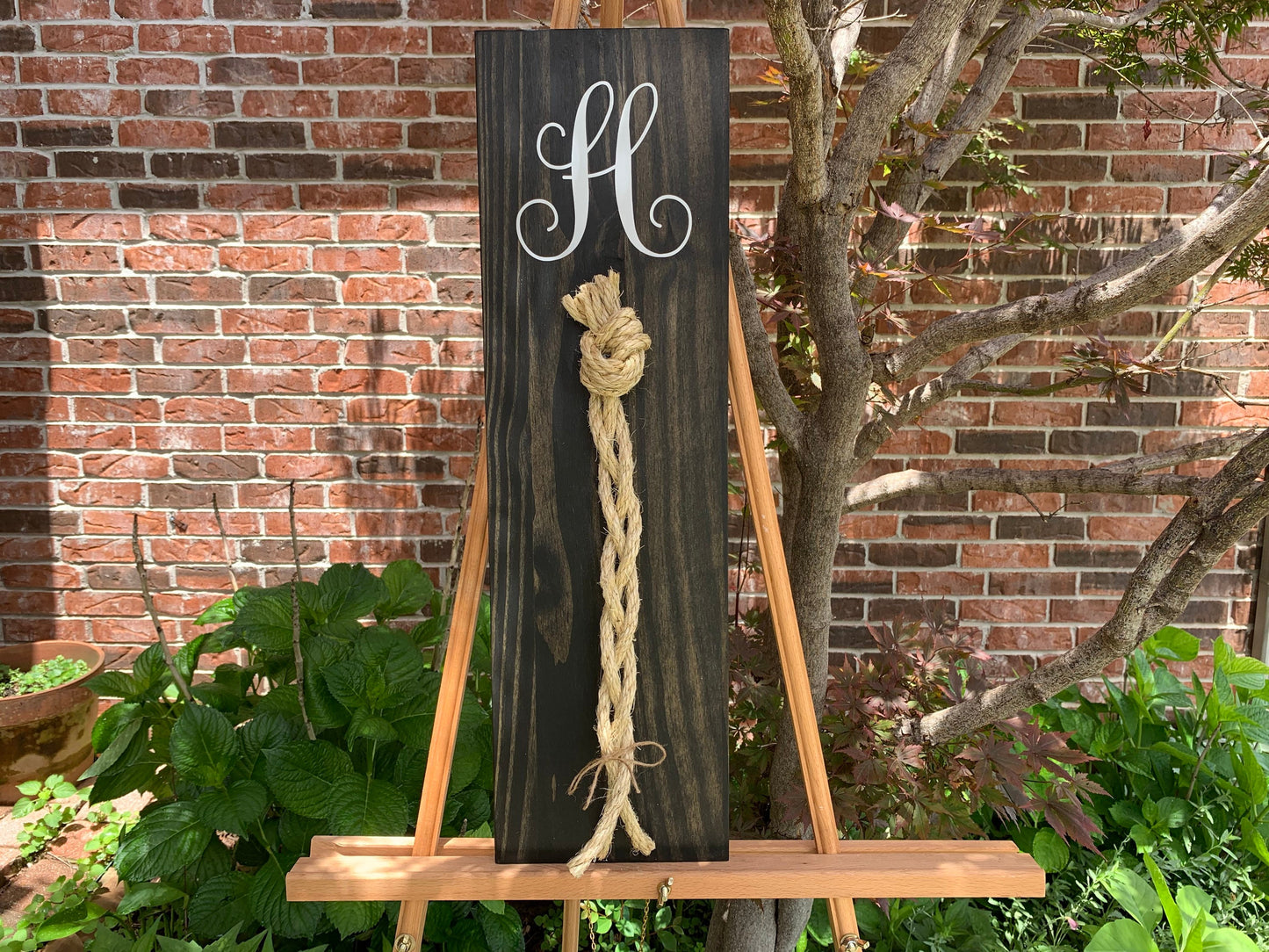 A Cord Of Three Strands Wedding Sign, Rustic Wedding Gift