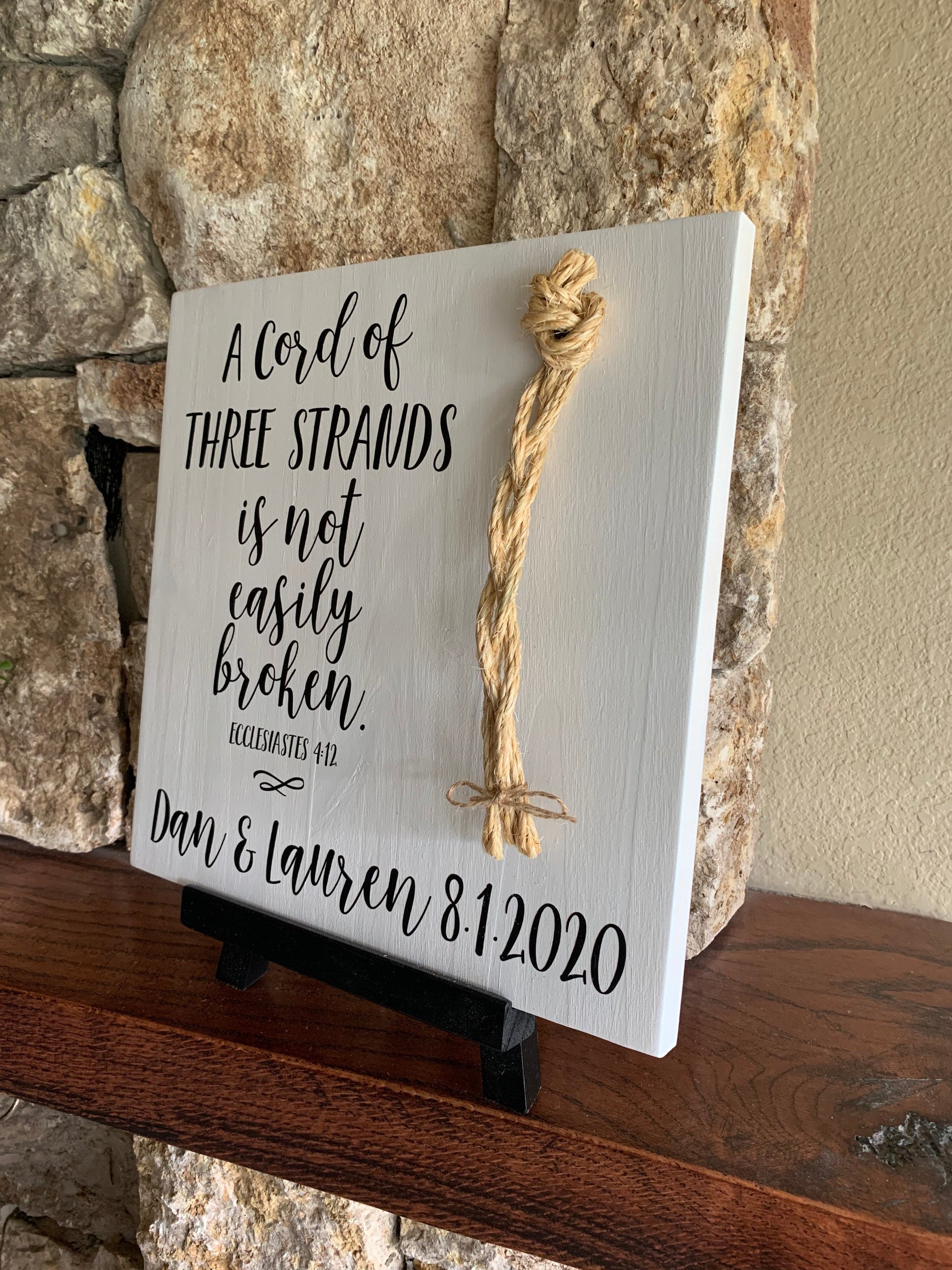 Wood Tabletop Easel, Wedding Sign Stand