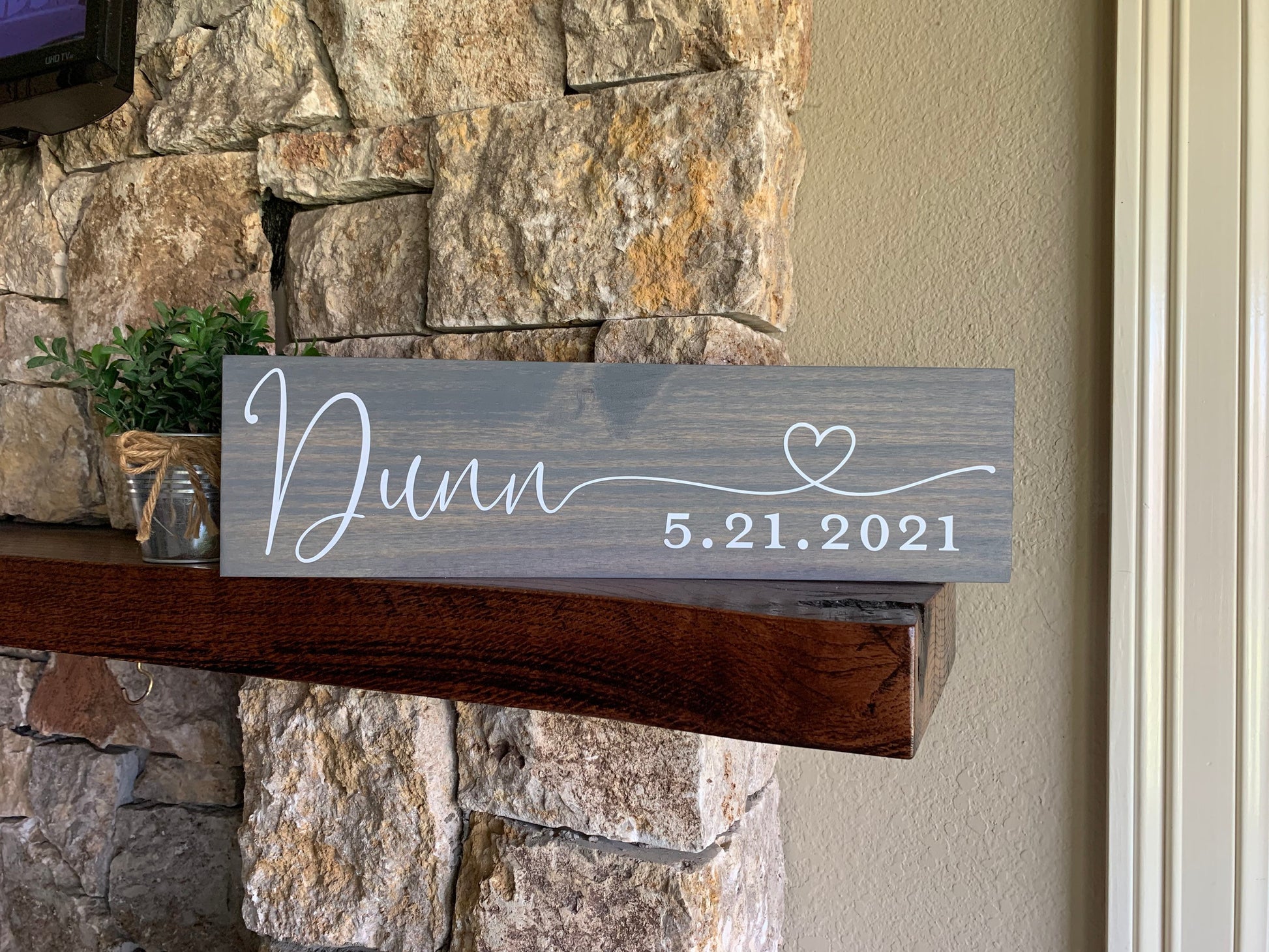 Save the Date Sign, Wedding Announcement Sign, Engagement Photo Prop, Rustic Wedding Decor