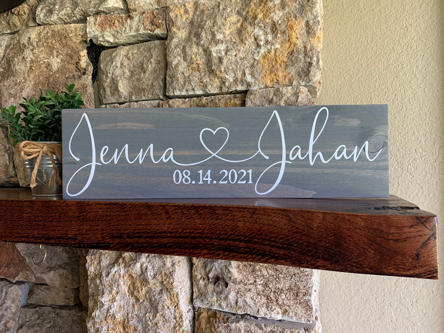 Save the Date Sign, Wedding Announcement Sign, Engagement Photo Prop, Rustic Wedding Decor