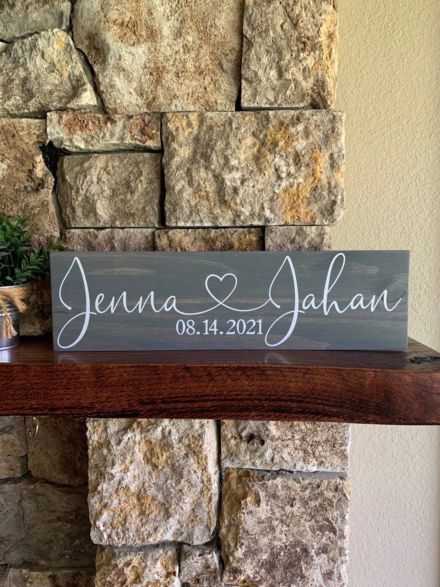 Save the Date Sign, Wedding Announcement Sign, Engagement Photo Prop, Rustic Wedding Decor