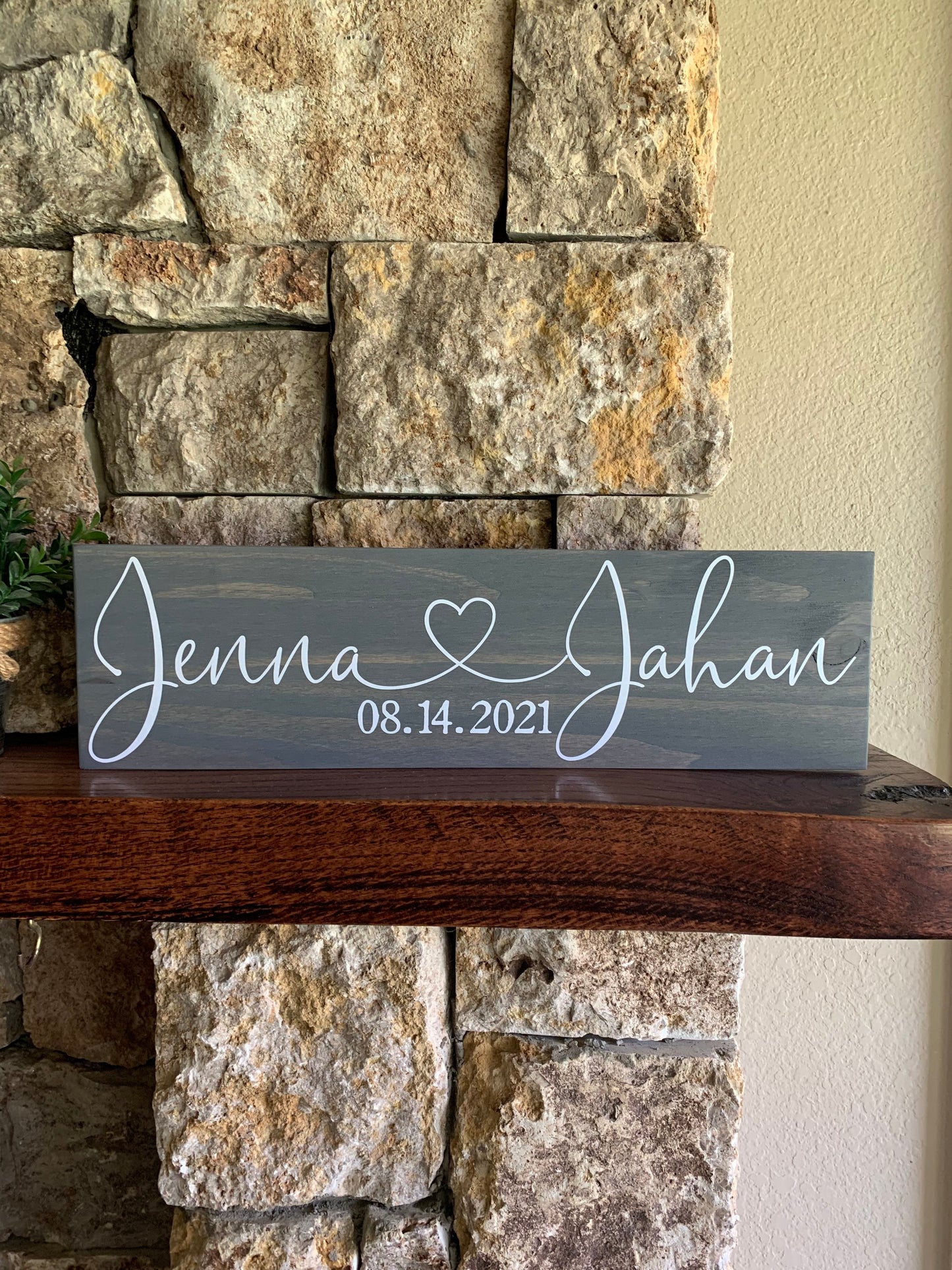 Save the Date Sign, Wedding Announcement Sign, Engagement Photo Prop, Rustic Wedding Decor