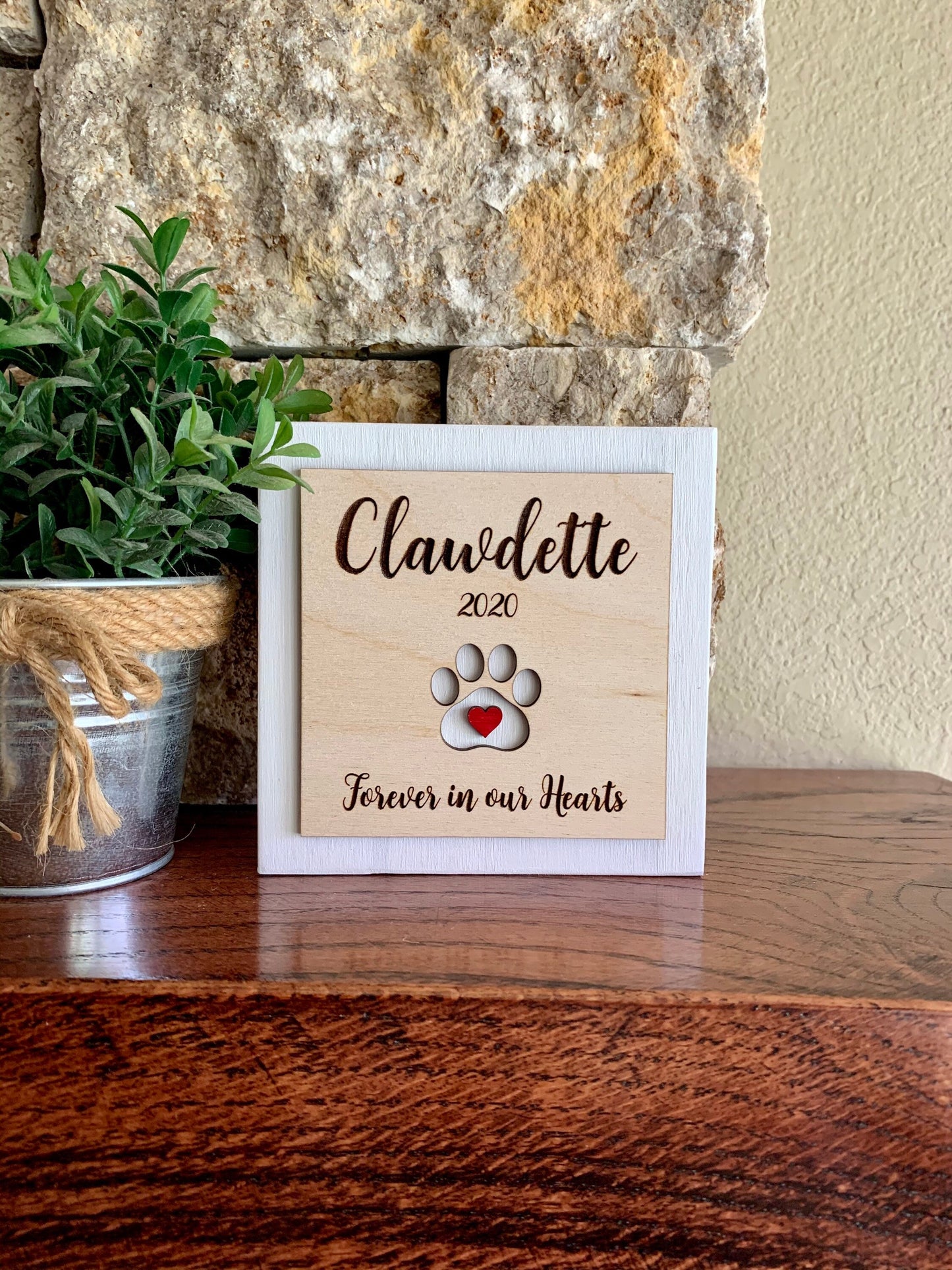 Custom Engraved Pet Memorial Sign