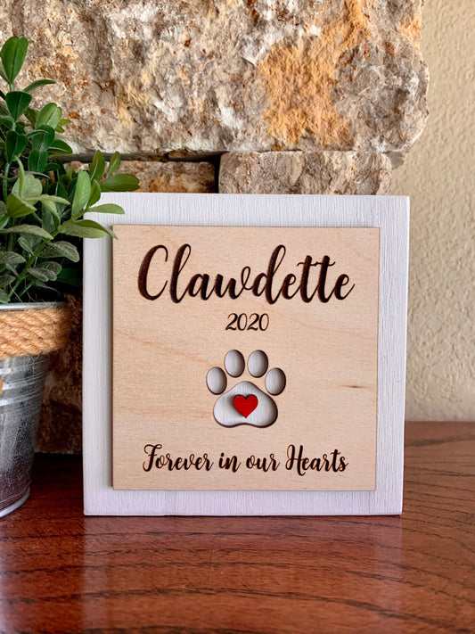 Custom Engraved Pet Memorial Sign