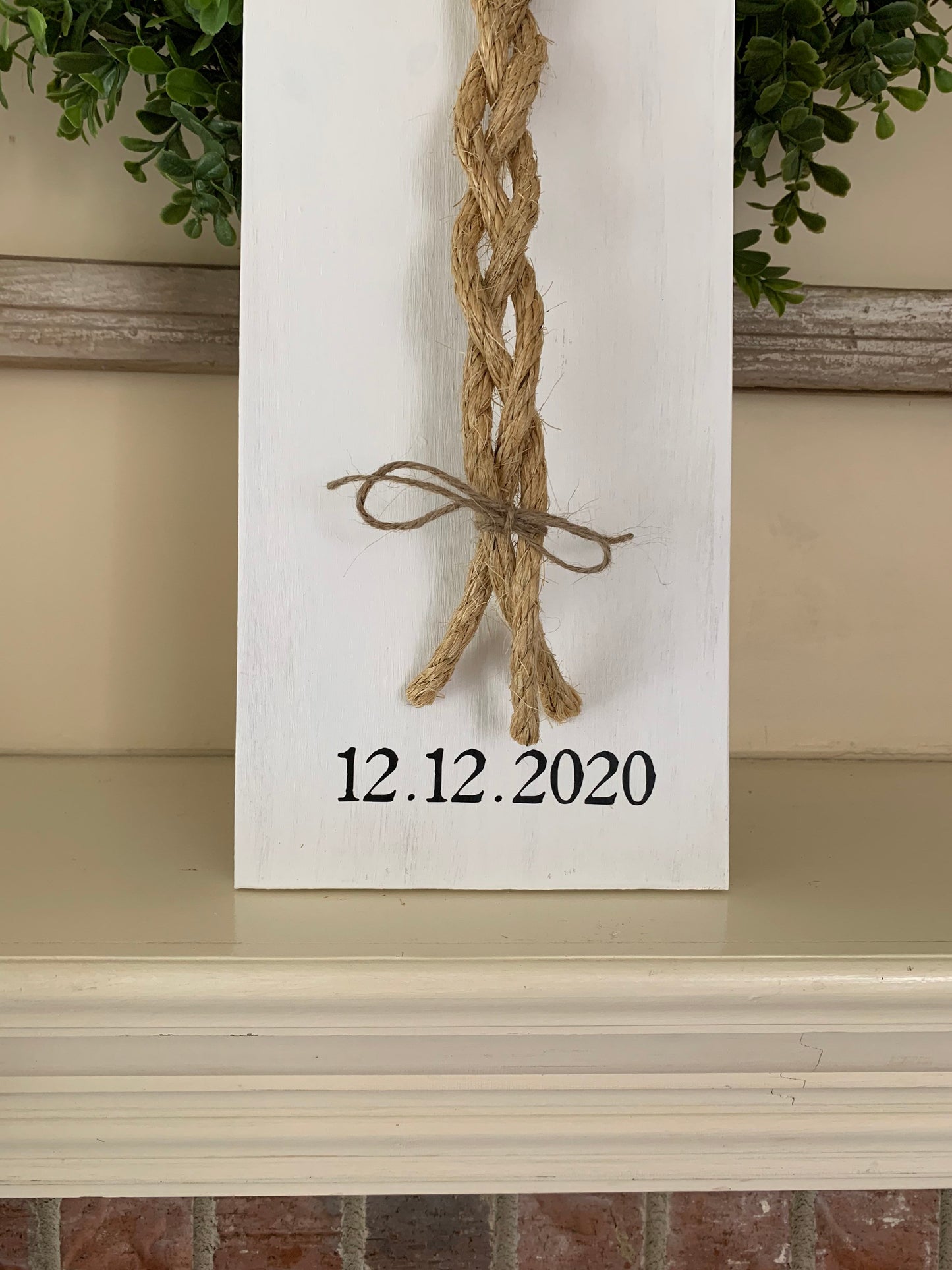 A Cord Of Three Strands Wedding Sign, Rustic Wedding Gift