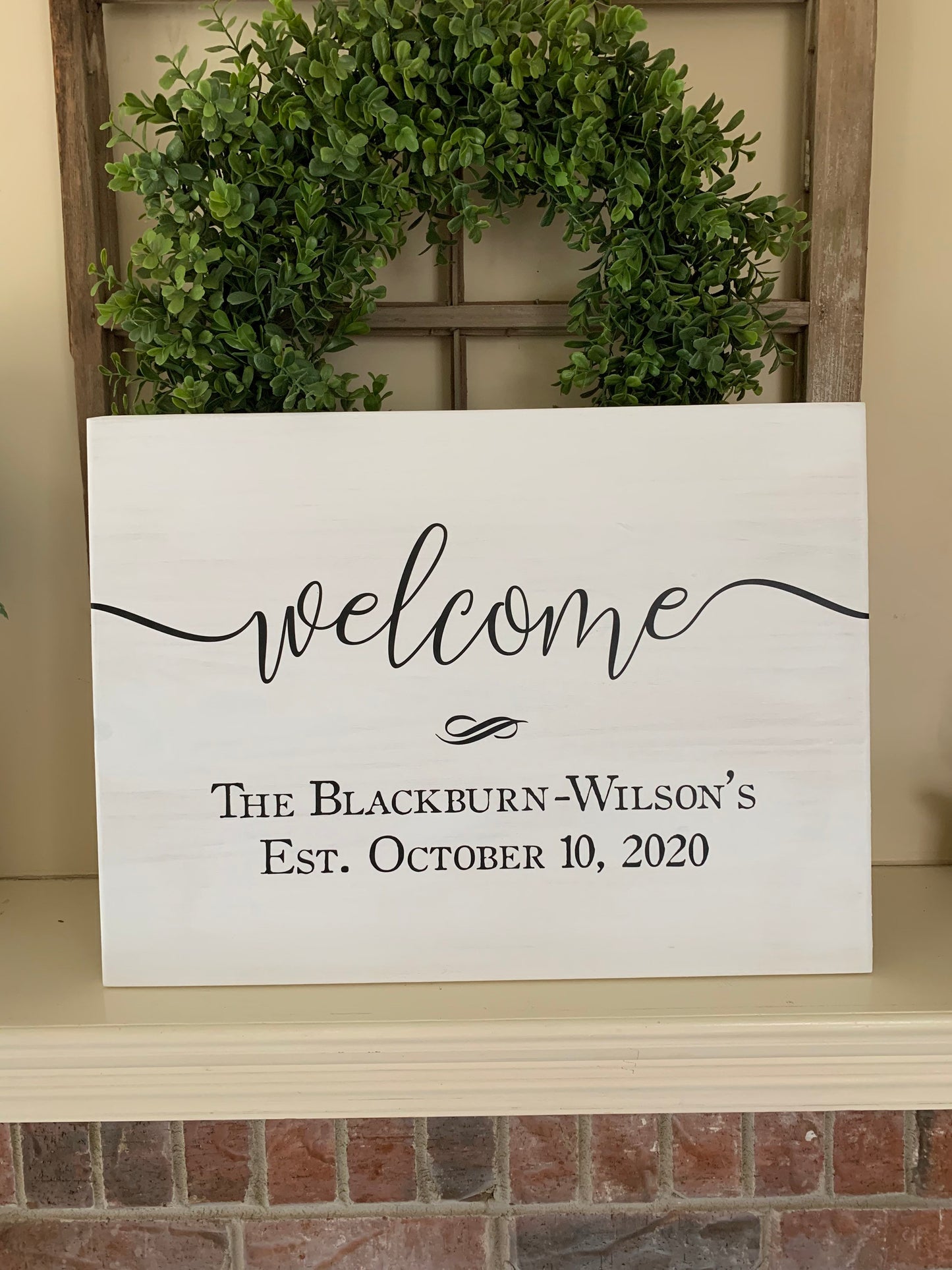 Wedding Welcome Sign, Personalized Wood Sign, Rustic Wedding Decor