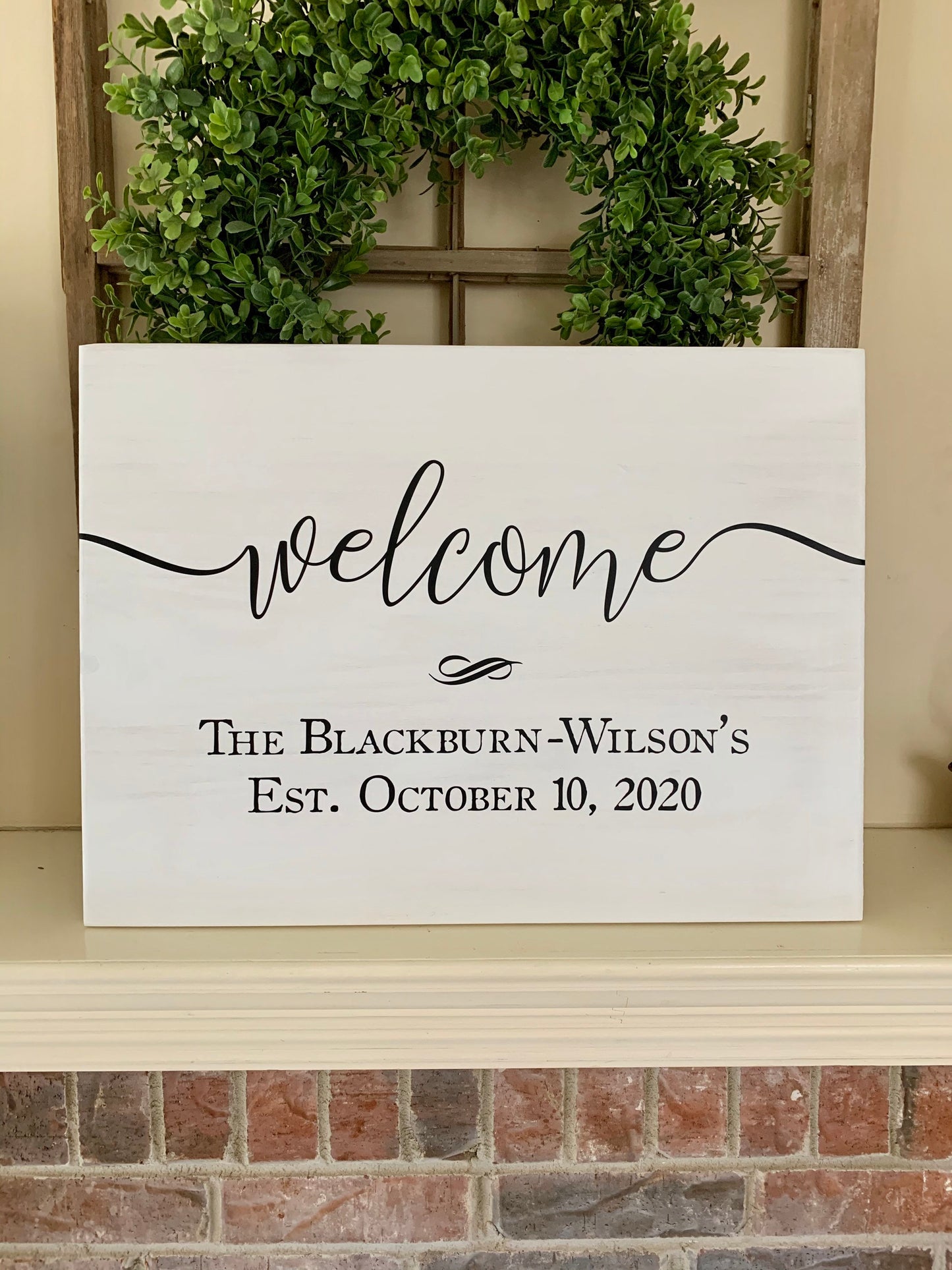 Wedding Welcome Sign, Personalized Wood Sign, Rustic Wedding Decor