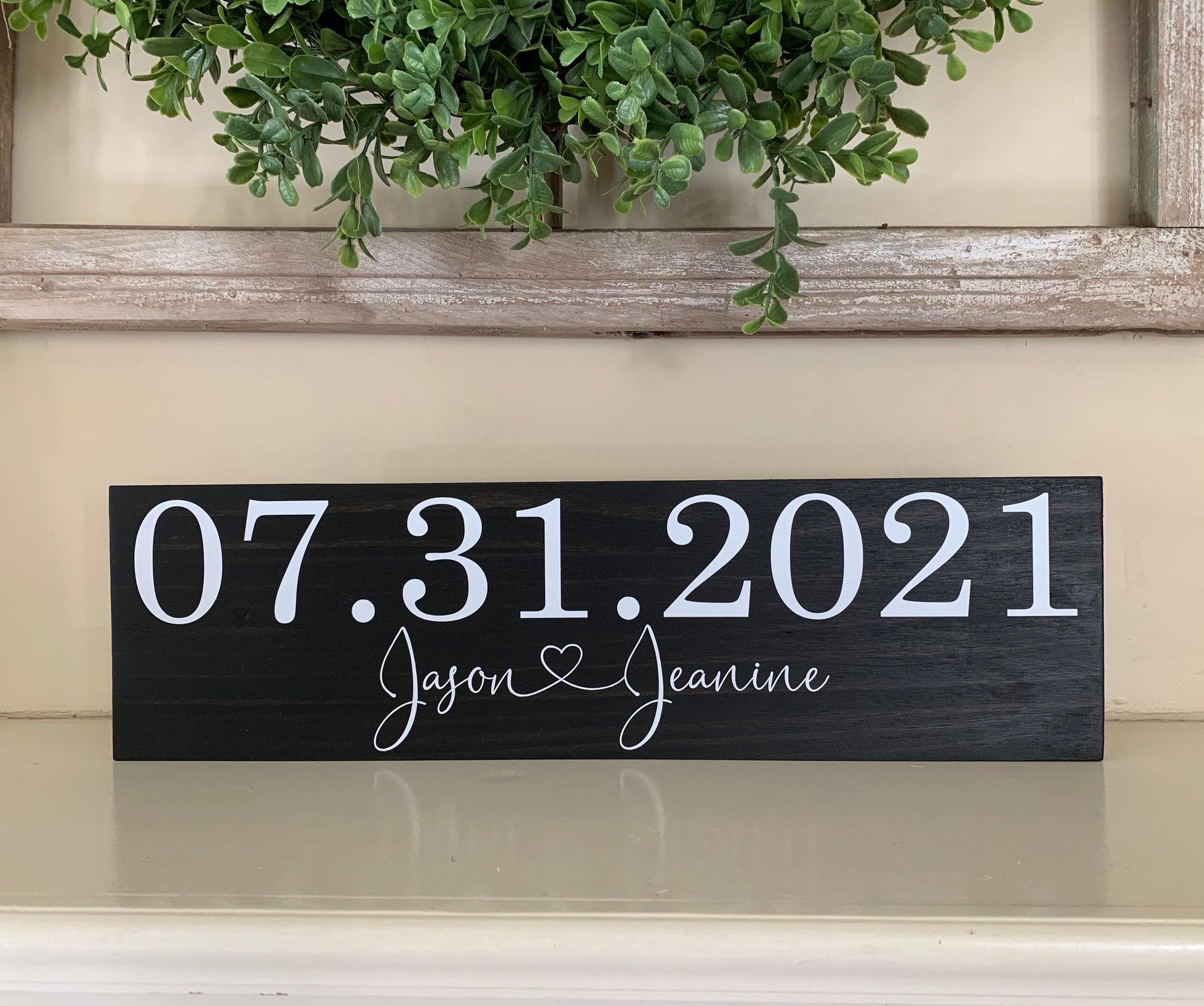 Save the Date Sign, Wedding Announcement Sign, Engagement Photo Prop, Rustic Wedding Decor