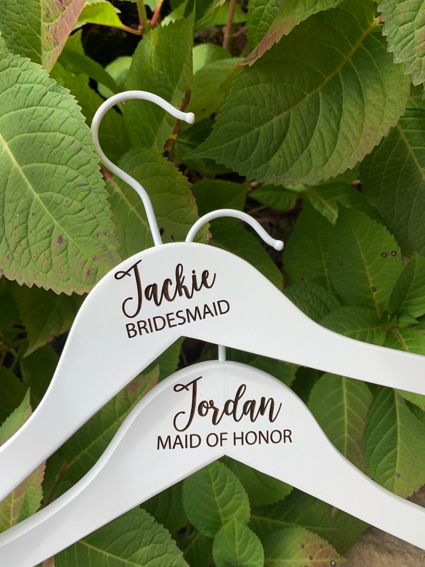 Custom Engraved Wedding Hangers, Bridal Party Hangers