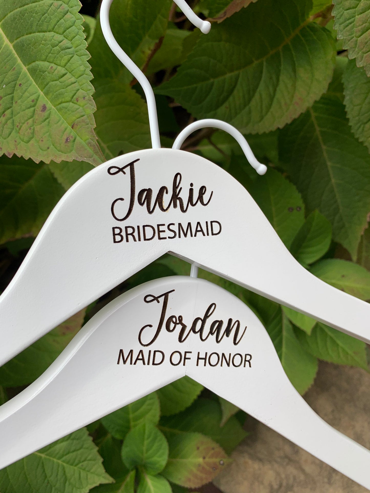 Custom Engraved Wedding Hangers, Bridal Party Hangers