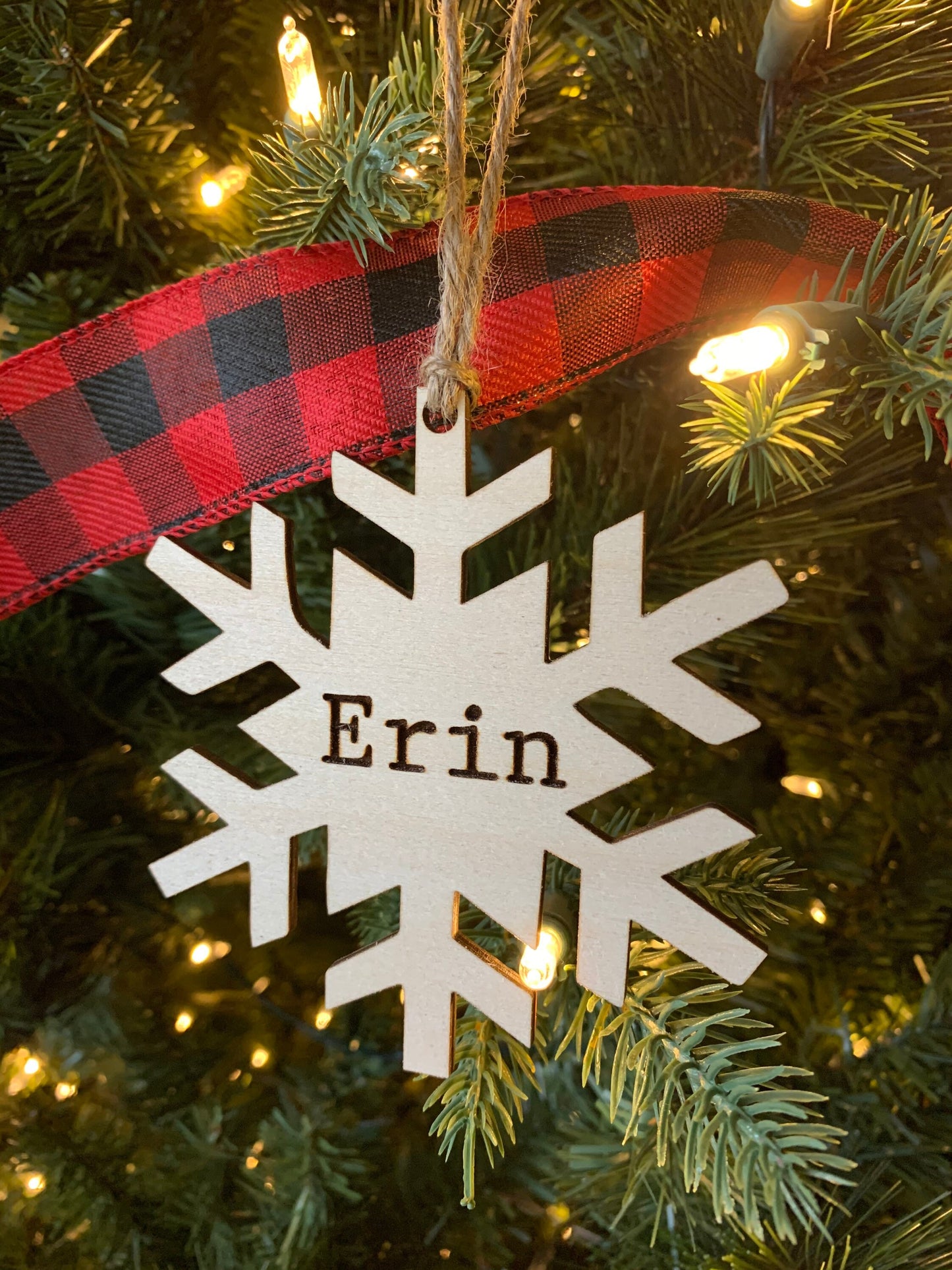 Stocking Name Tag, Custom Engraved Tag