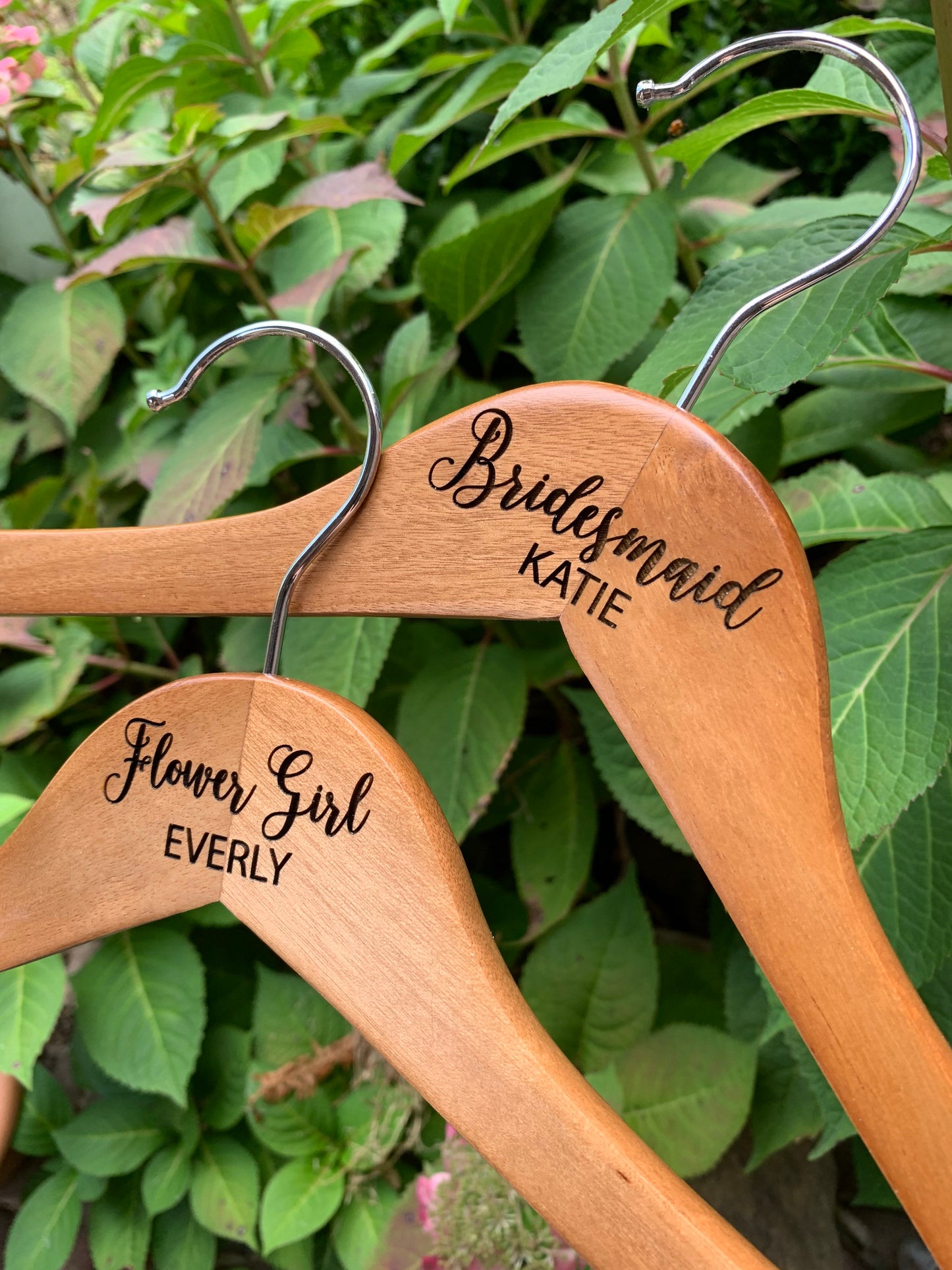 Custom Engraved Wedding Hangers, Bridal Party Hangers