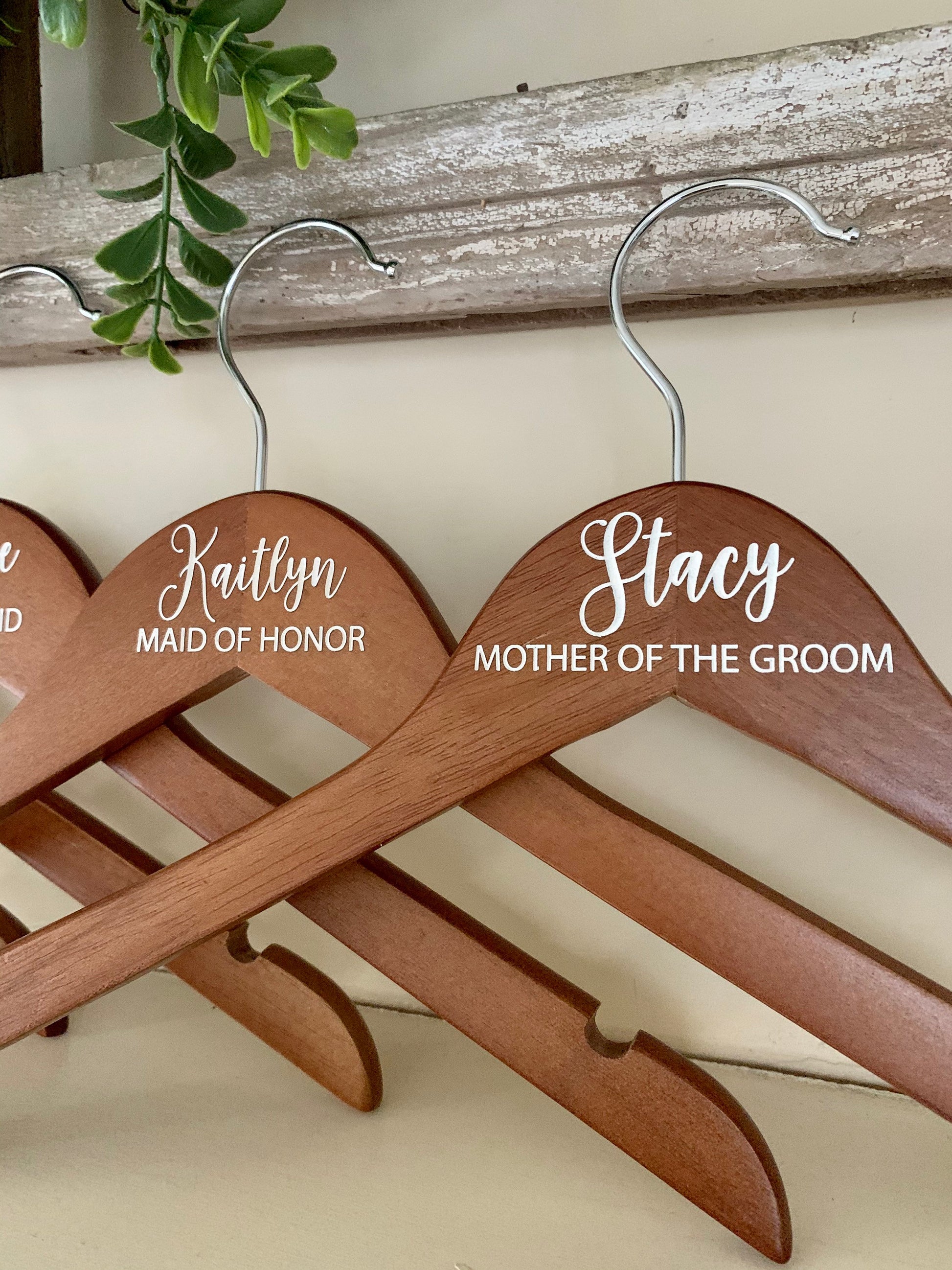 Custom Engraved Wedding Hangers, Bridal Party Hangers