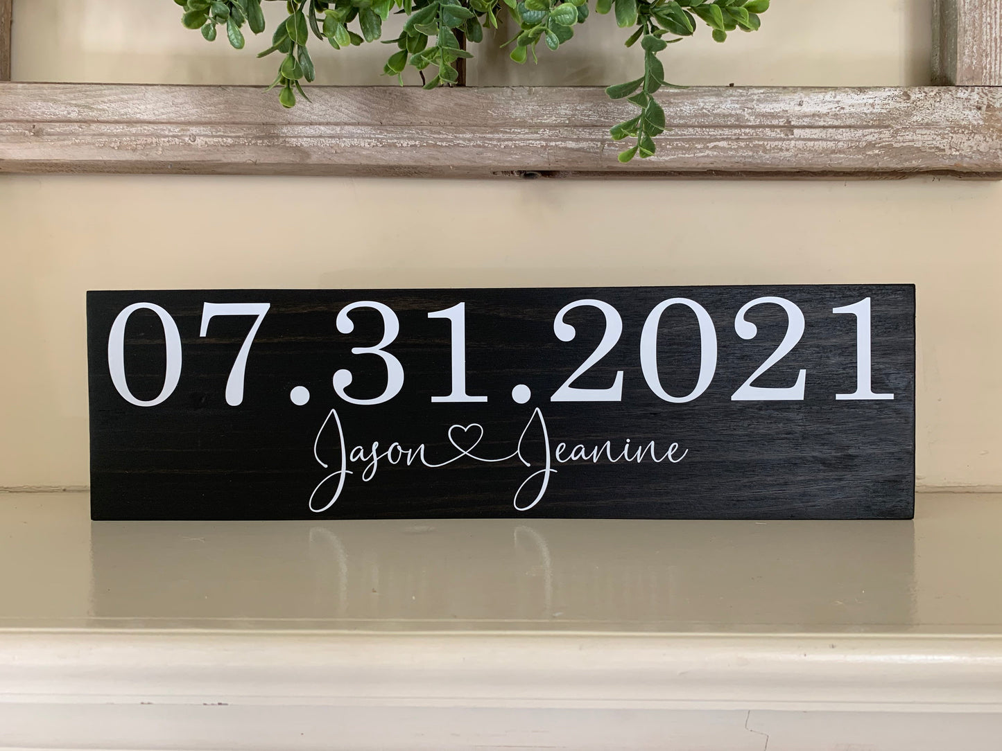 Save the Date Sign, Wedding Announcement Sign, Engagement Photo Prop, Rustic Wedding Decor