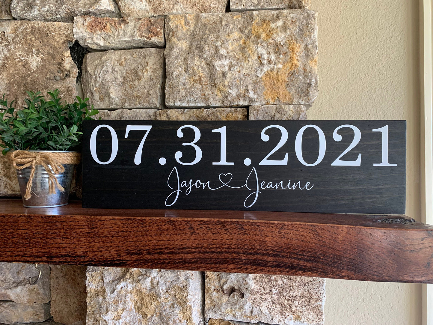 Save the Date Sign, Wedding Announcement Sign, Engagement Photo Prop, Rustic Wedding Decor