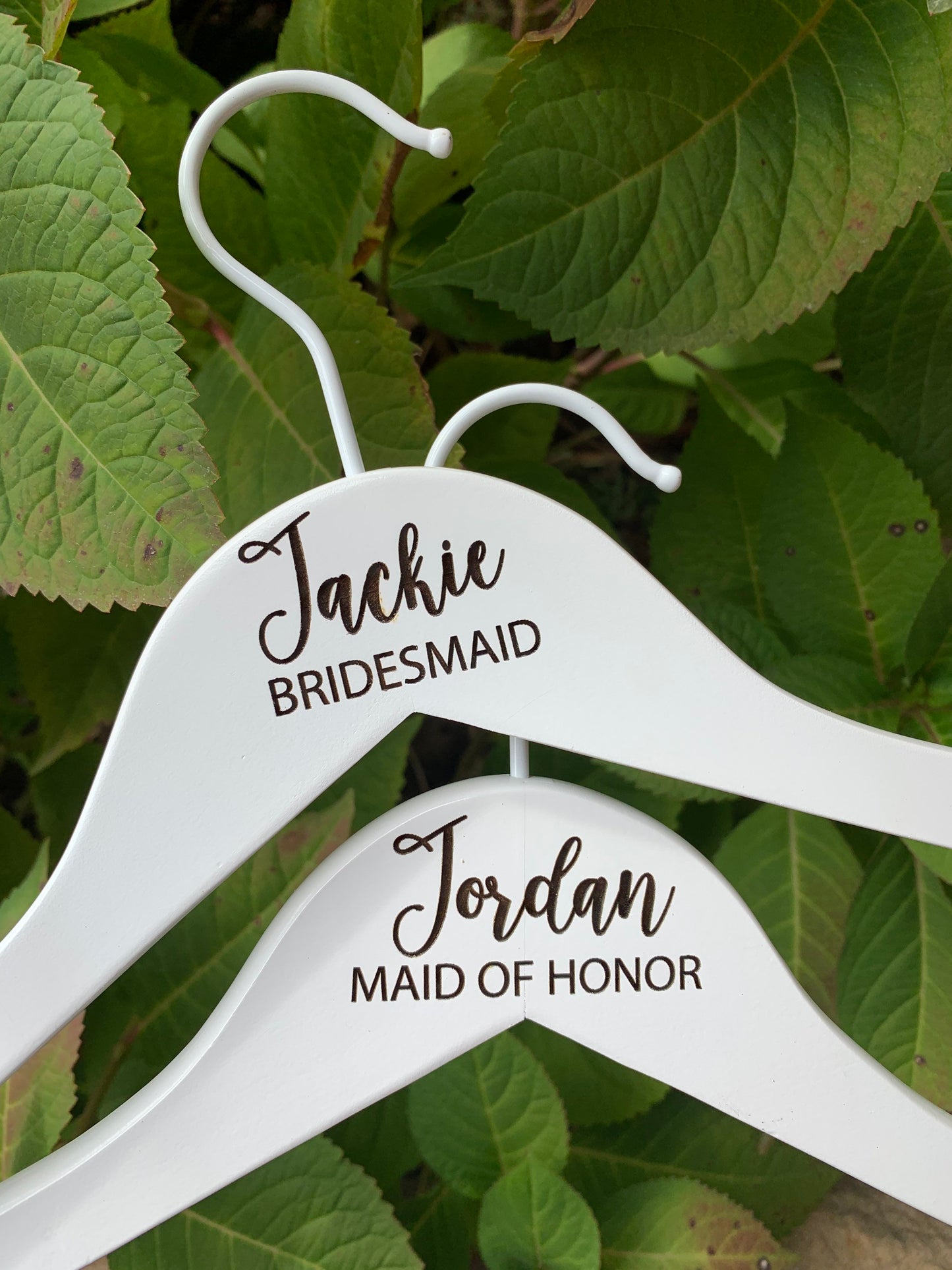 Custom Engraved Wedding Hangers, Bridal Party Hangers