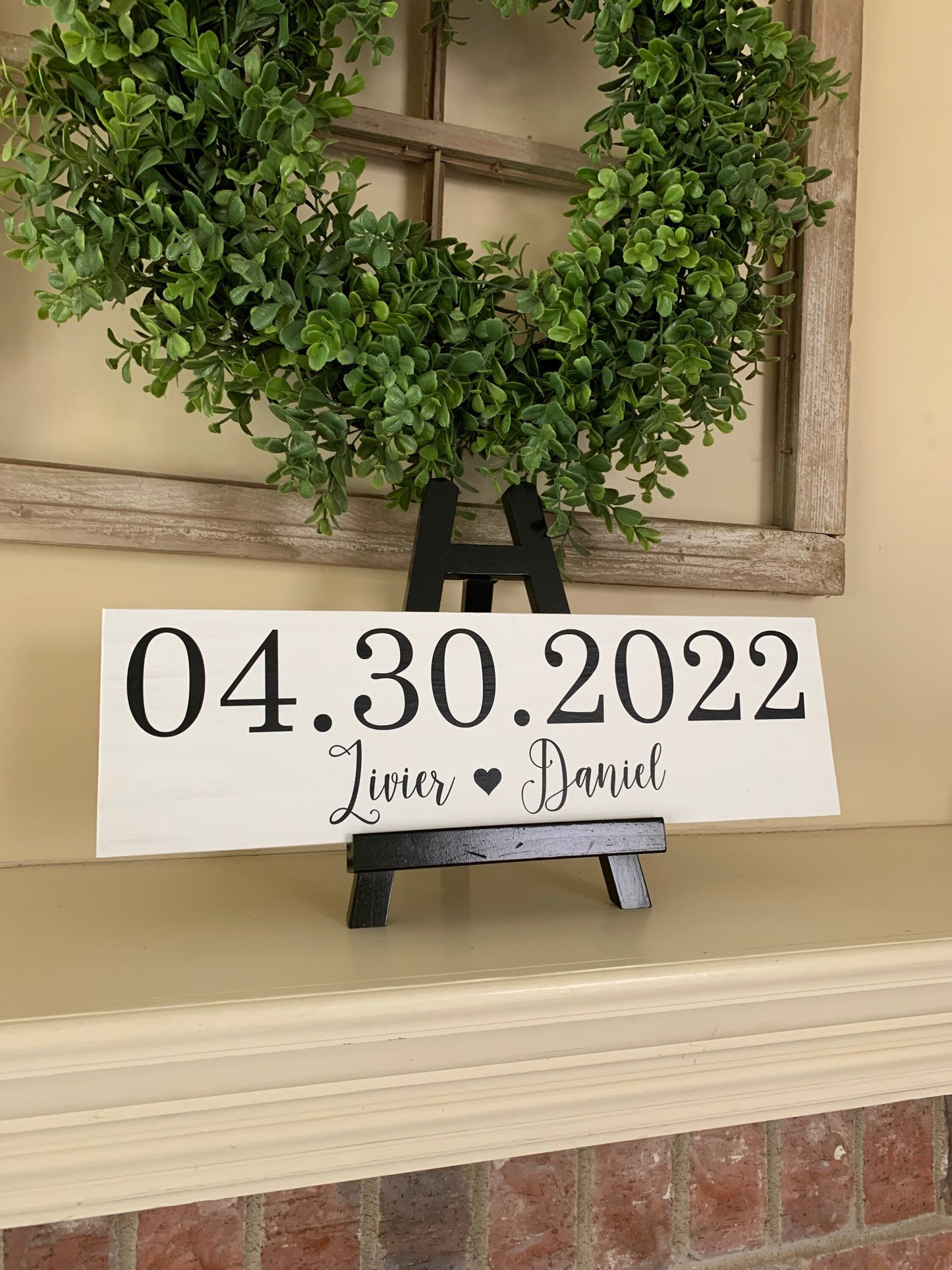 Save the Date Sign, Wedding Announcement Sign, Engagement Photo Prop, Rustic Wedding Decor