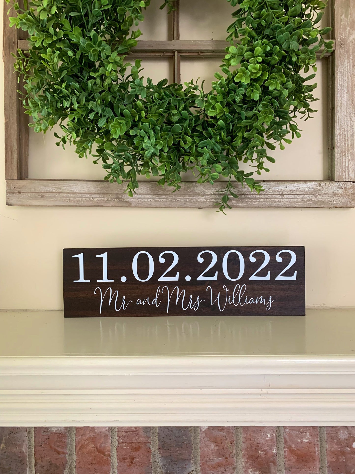 Save the Date Sign, Wedding Announcement Sign, Engagement Photo Prop, Rustic Wedding Decor