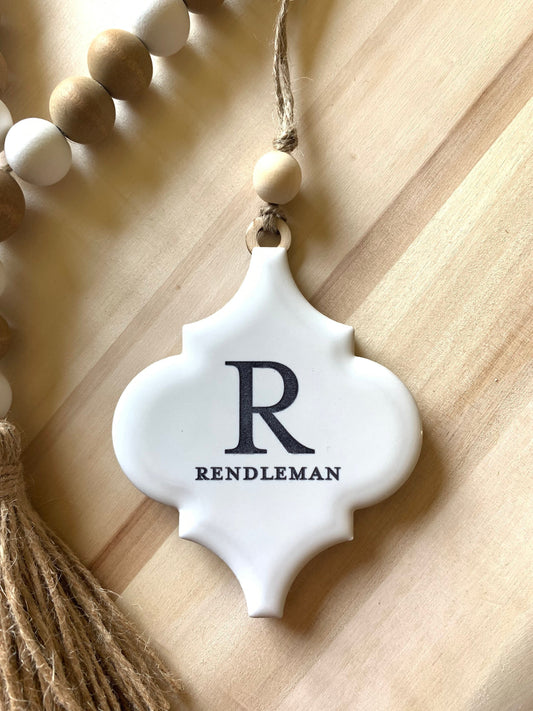 Personalized Christmas Ornament, New Home, First Christmas Married, Mr and Mrs Ornament