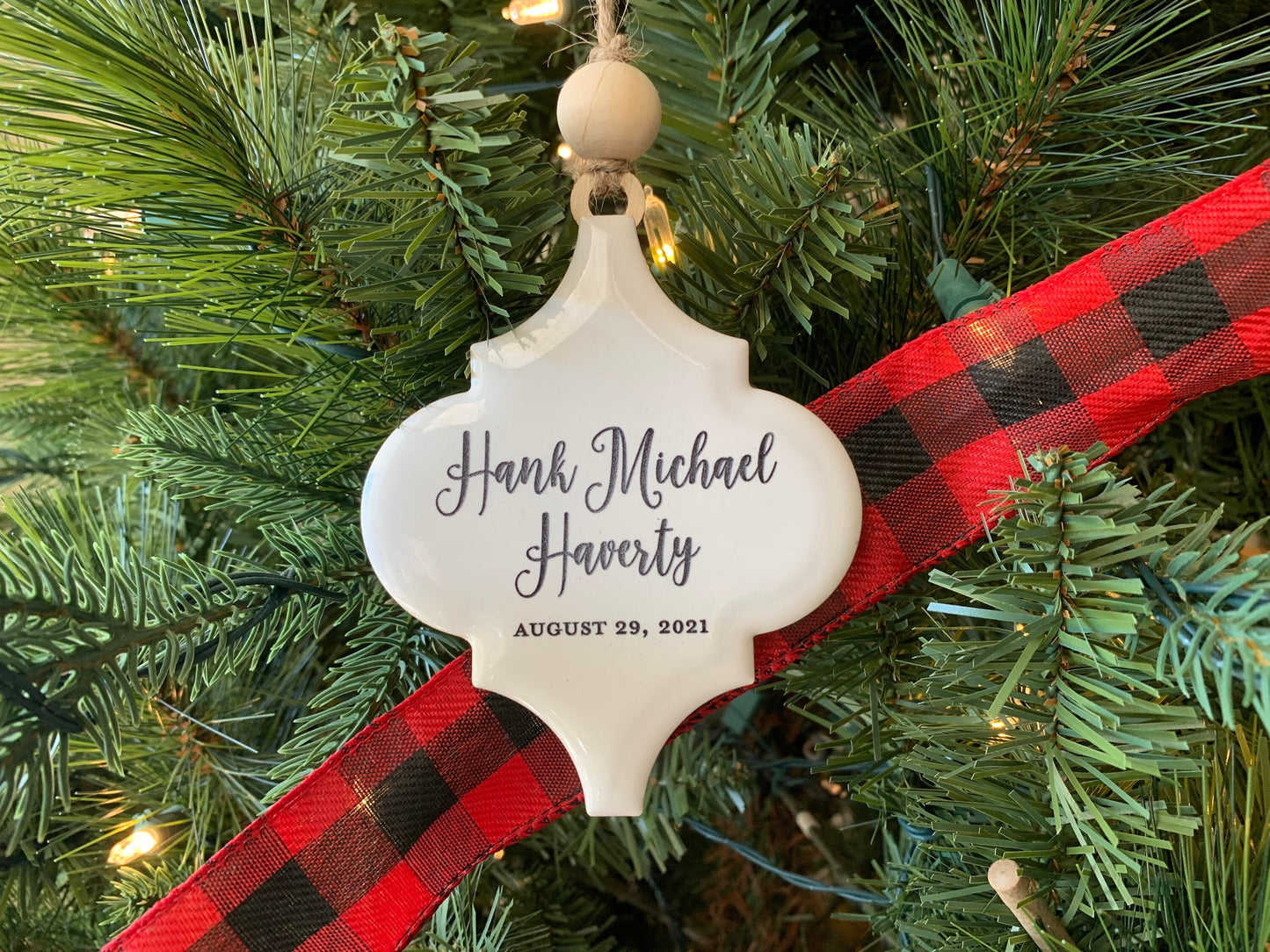 Baby's First Christmas Ornament  | Porcelain Ornament