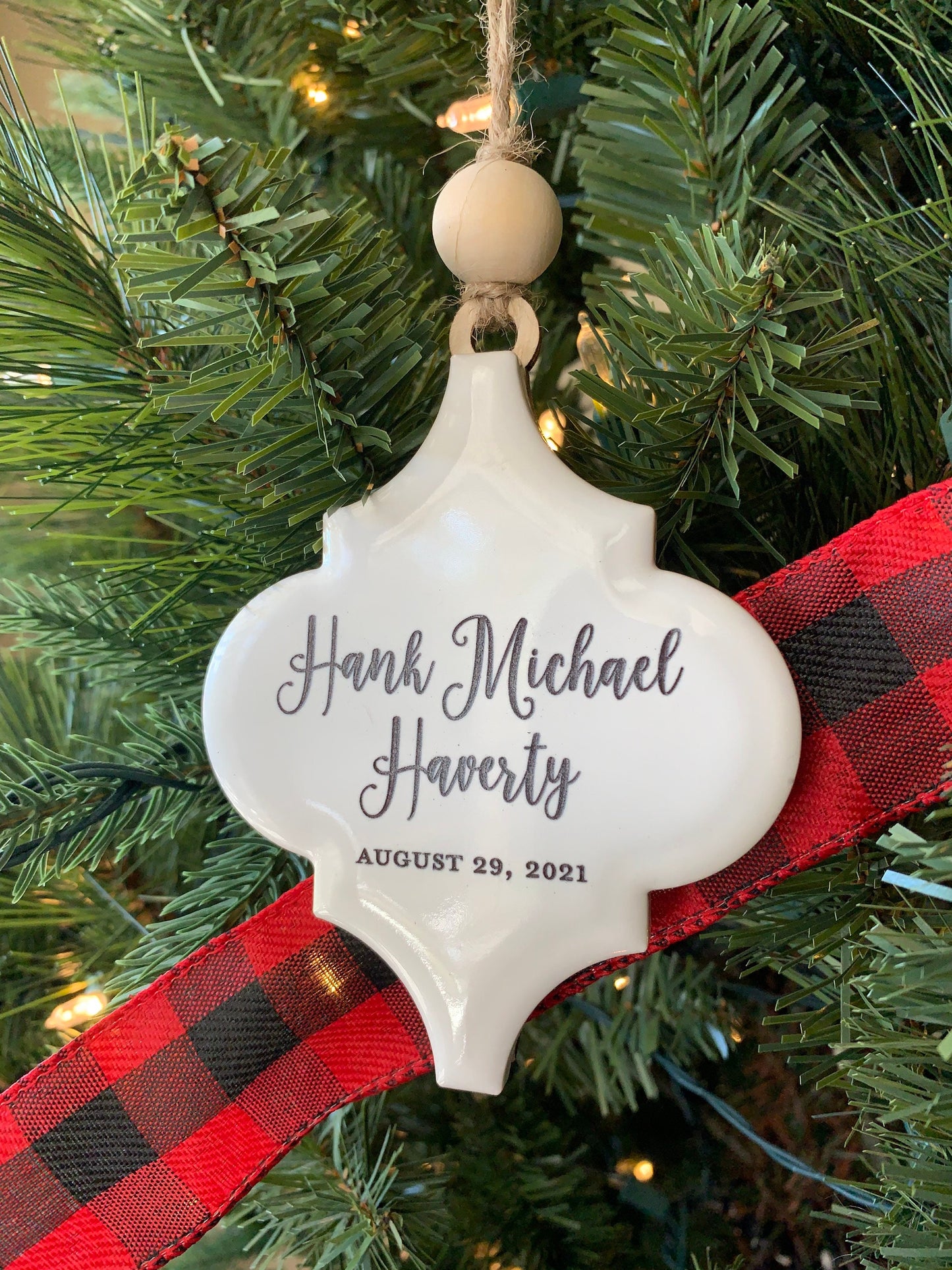 Baby's First Christmas Ornament  | Porcelain Ornament