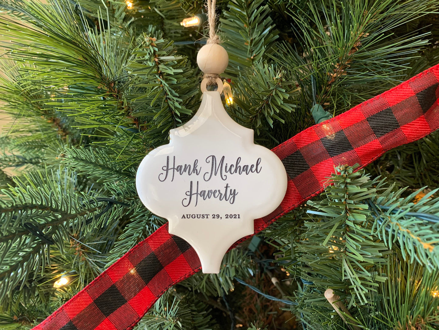 Baby's First Christmas Ornament  | Porcelain Ornament