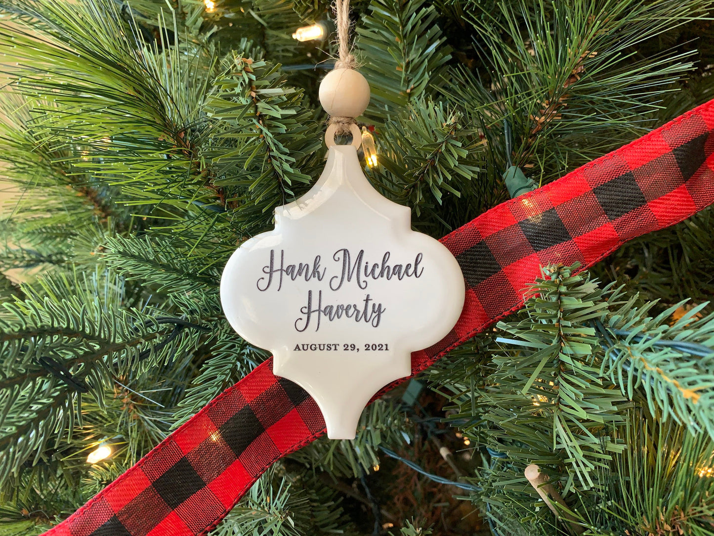 Baby's First Christmas Ornament  | Porcelain Ornament