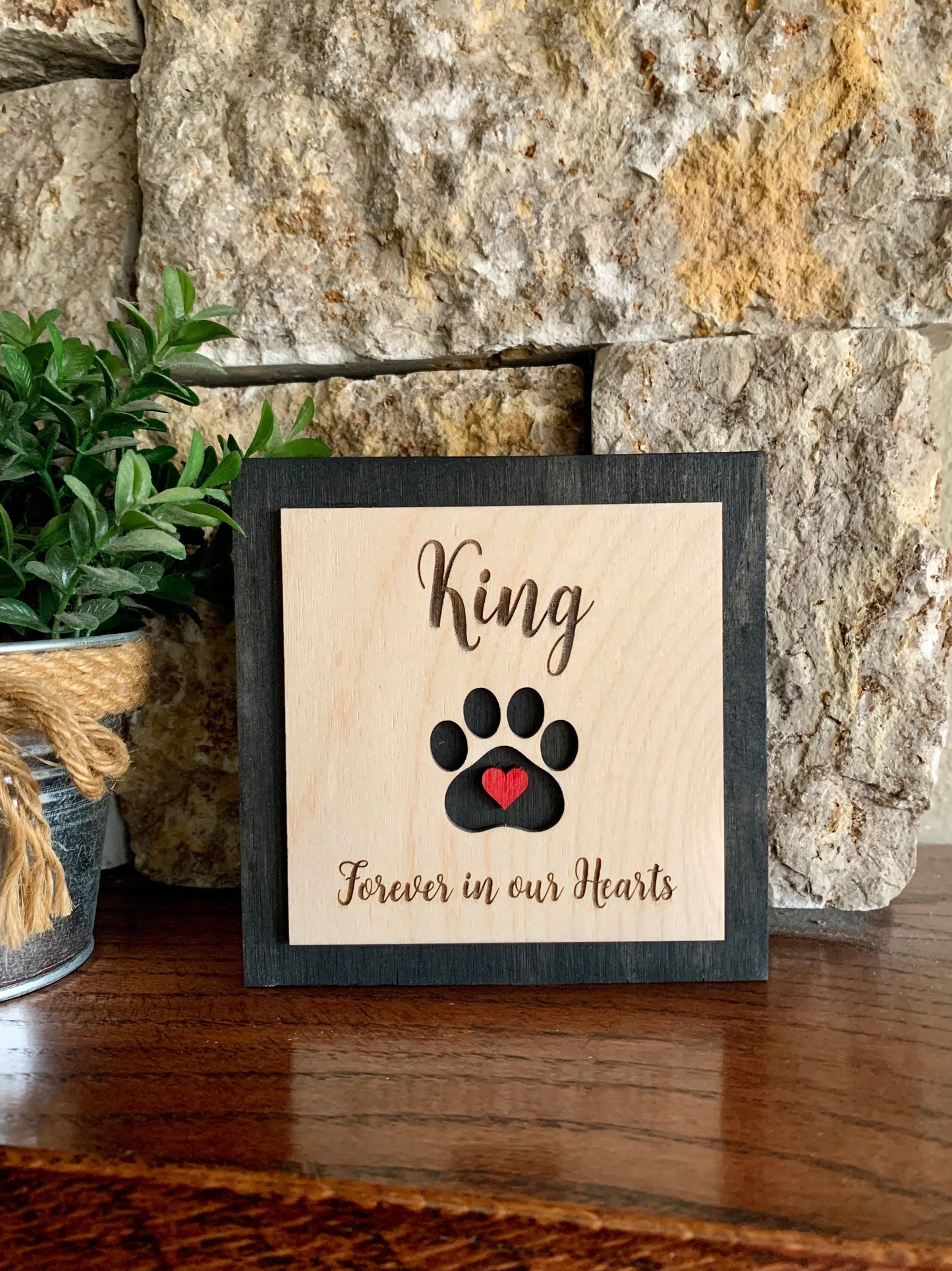 Custom Engraved Pet Memorial Sign