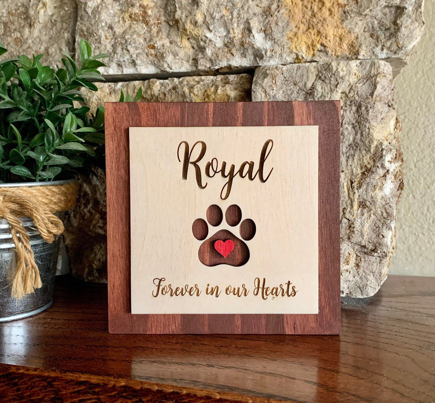 Custom Engraved Pet Memorial Sign