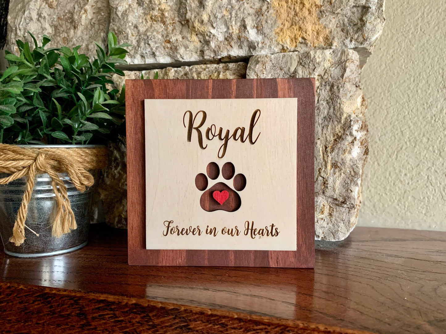 Custom Engraved Pet Memorial Sign