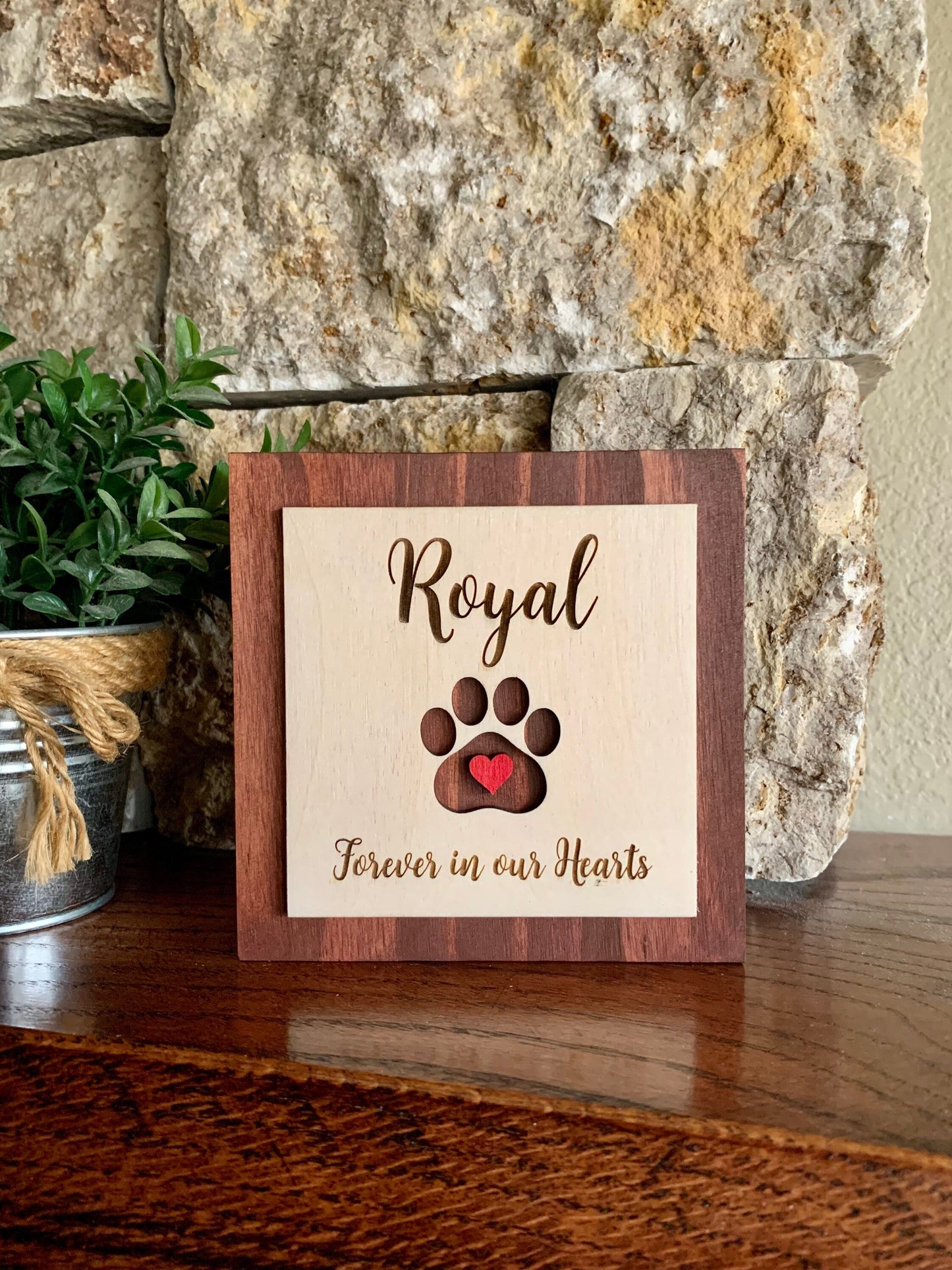 Custom Engraved Pet Memorial Sign