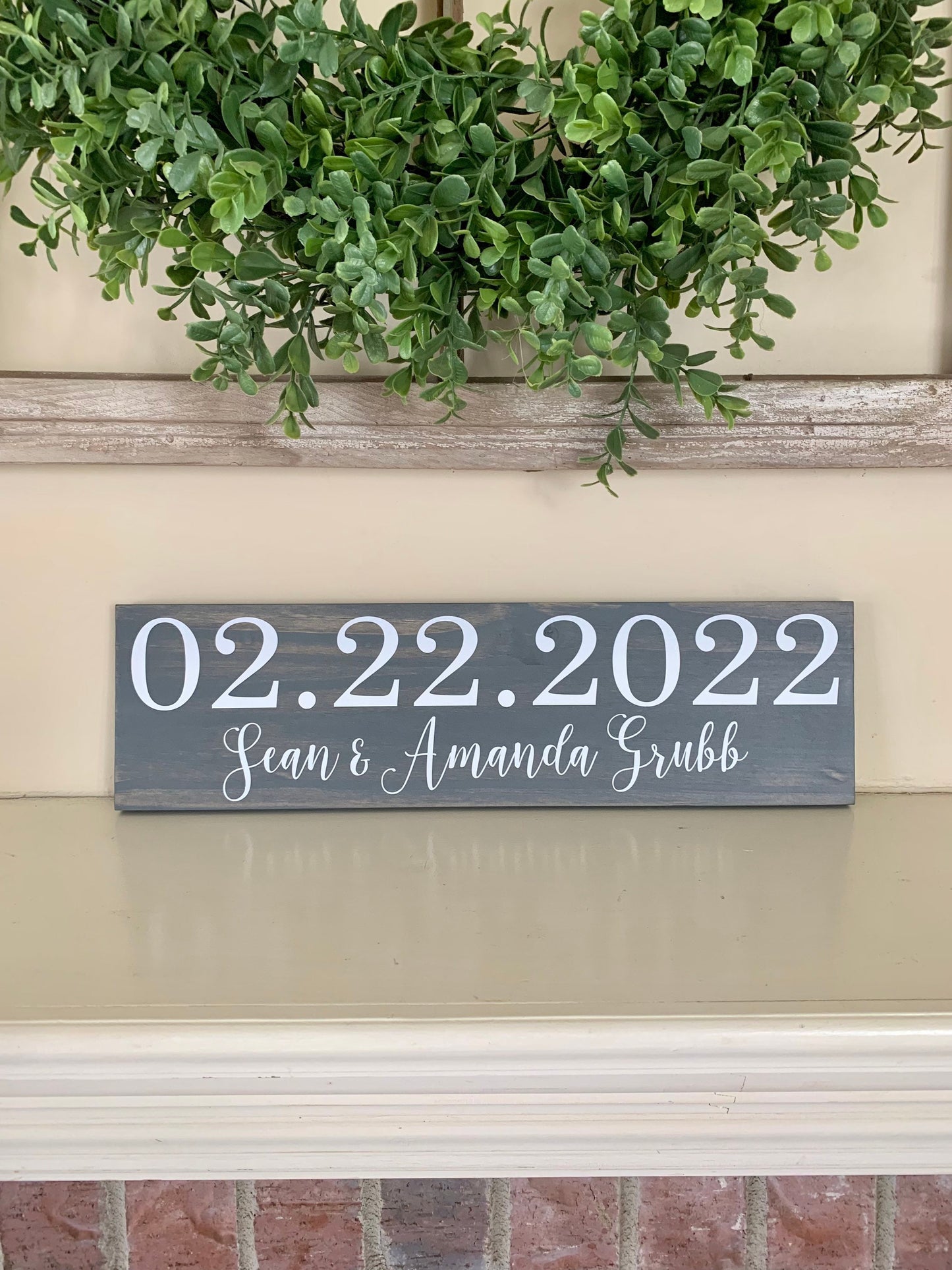 Save the Date Sign, Wedding Announcement Sign, Engagement Photo Prop, Rustic Wedding Decor