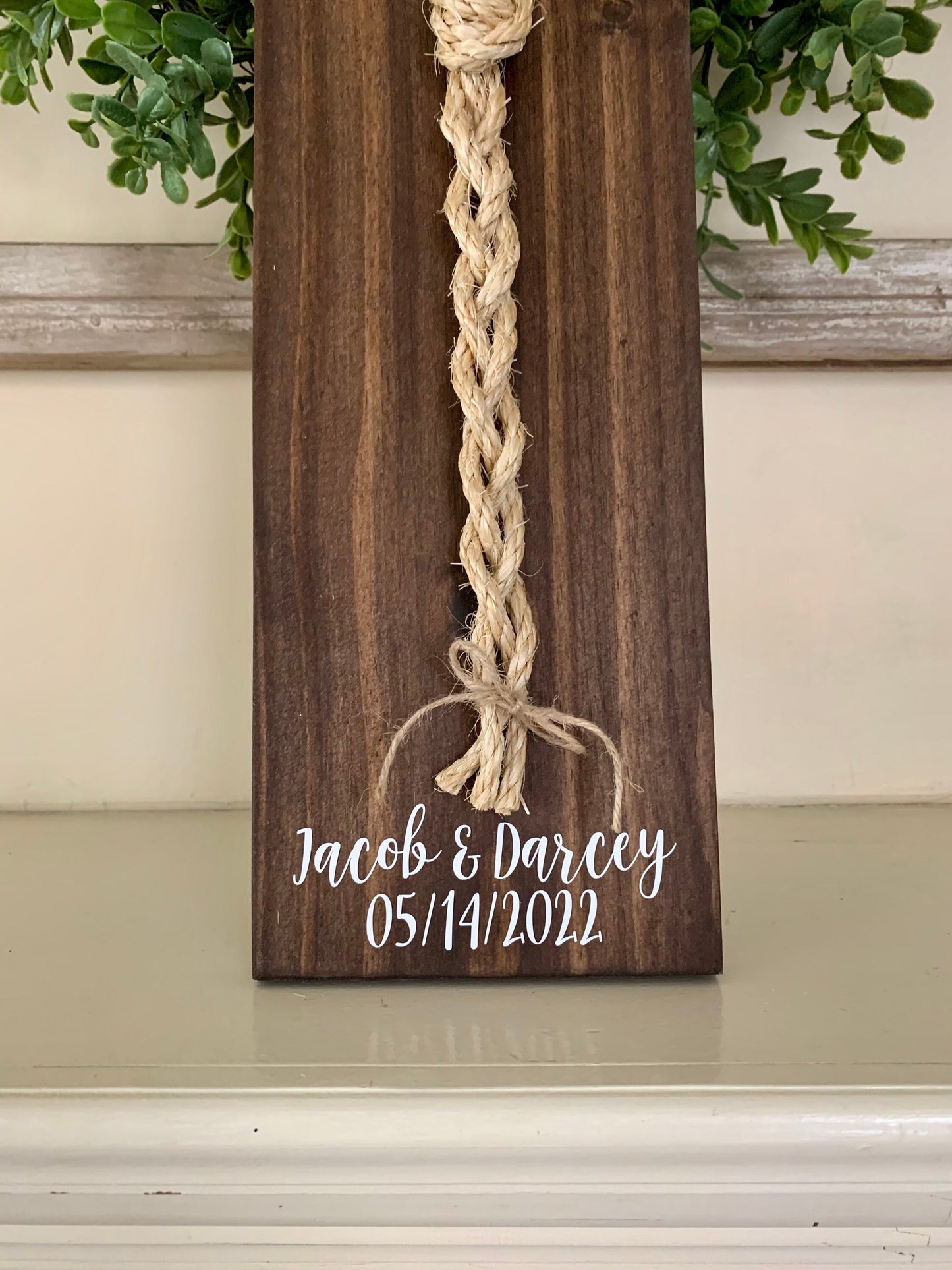 A Cord Of Three Strands Wedding Sign, Unity Ceremony Sign