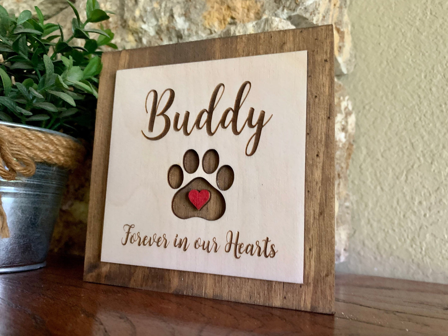 Custom Engraved Pet Memorial Sign