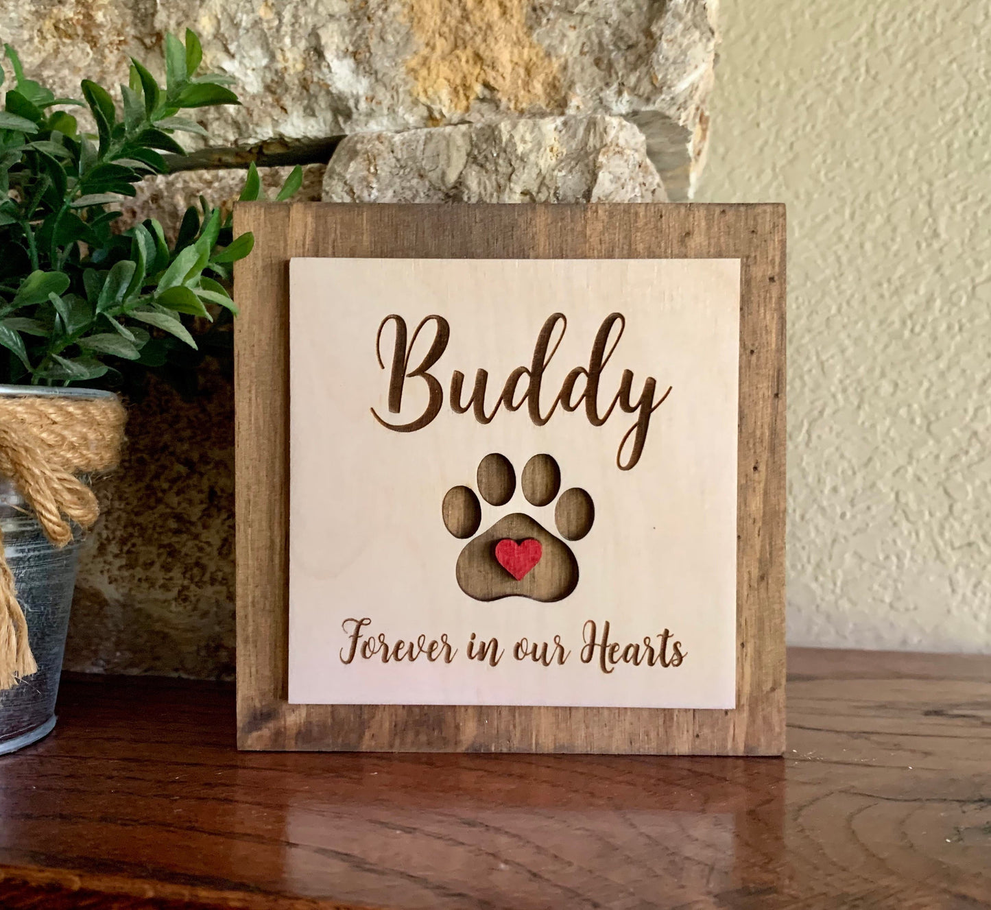 Custom Engraved Pet Memorial Sign