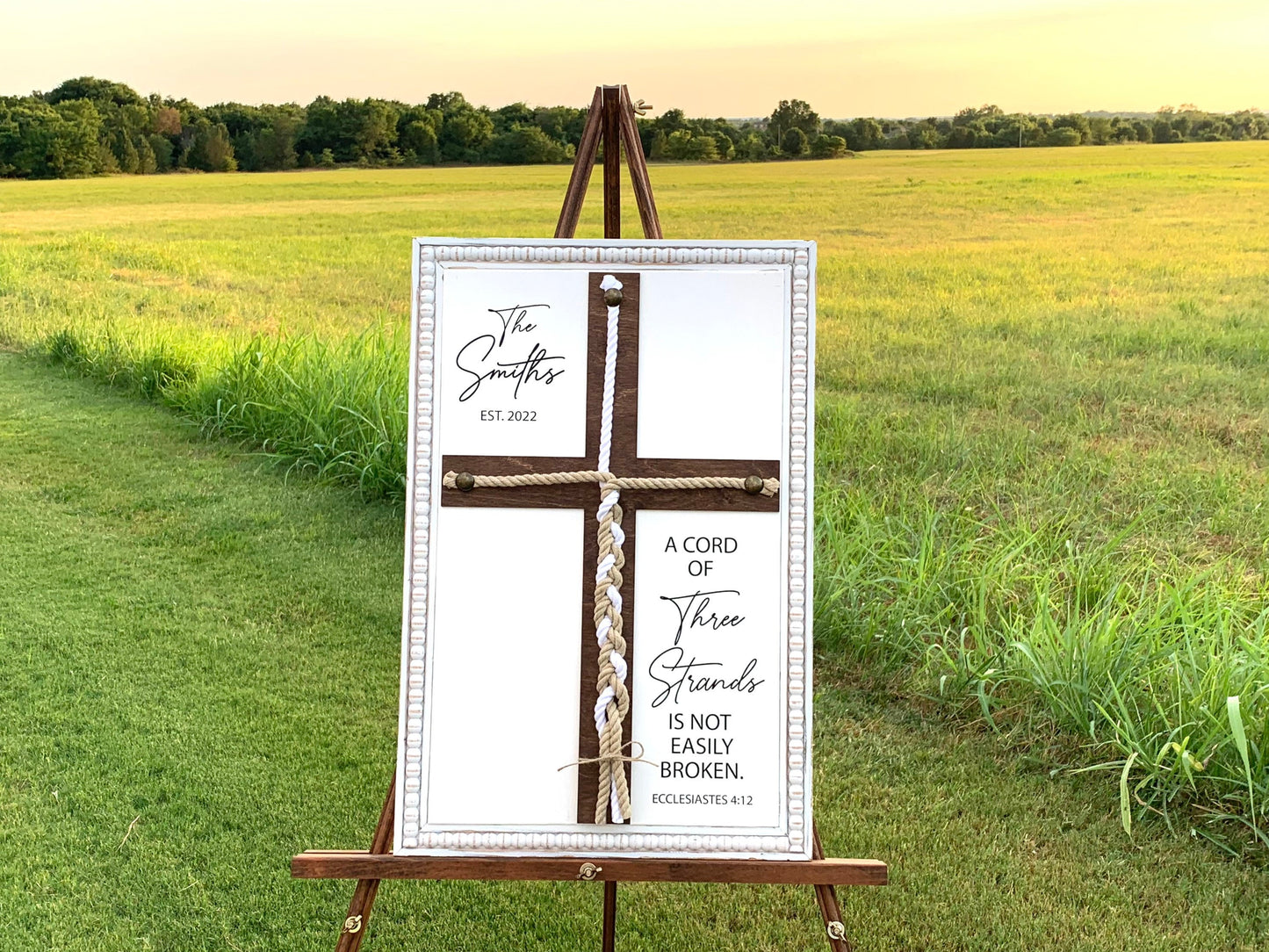 Wood Floor Easel, Wedding Sign Stand, Art Easel