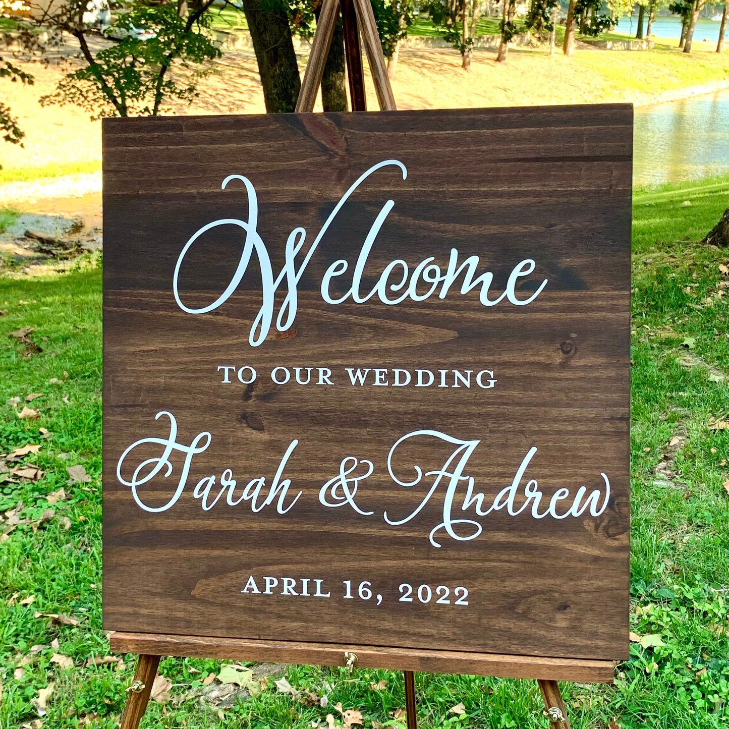 Welcome to our Wedding Sign, Wedding Entrance Sign