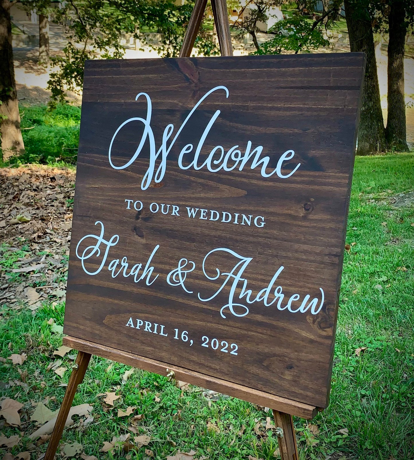 Welcome to our Wedding Sign, Wedding Entrance Sign