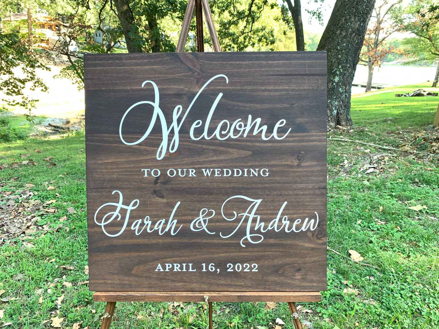 Welcome to our Wedding Sign, Wedding Entrance Sign