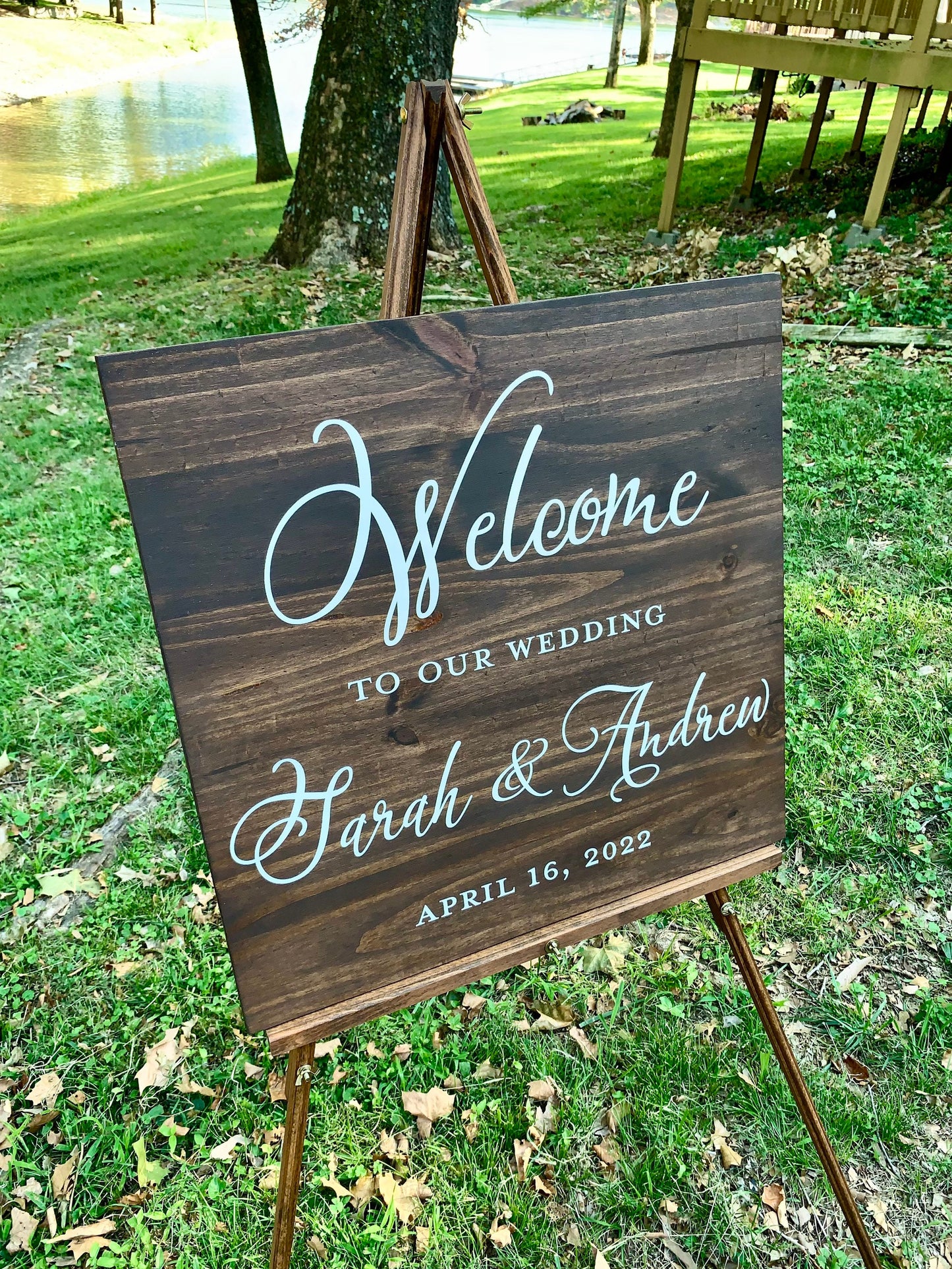 Welcome to our Wedding Sign, Wedding Entrance Sign