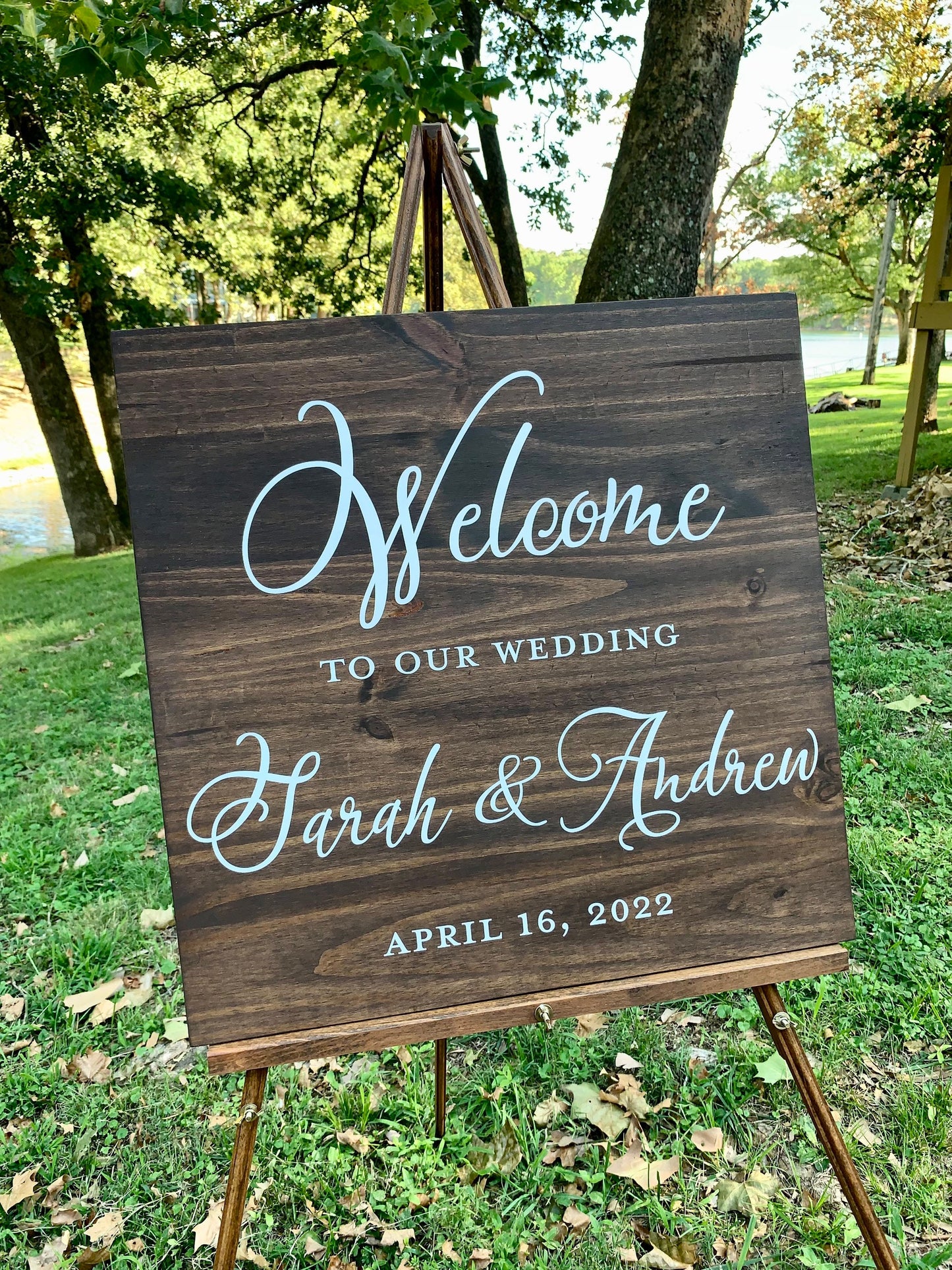 Welcome to our Wedding Sign, Wedding Entrance Sign