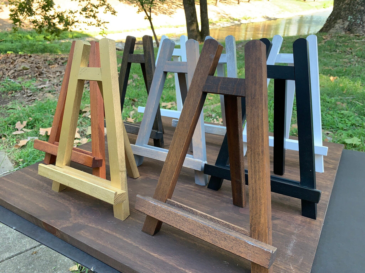 Wood Tabletop Easel, Wedding Sign Stand, Art Easel