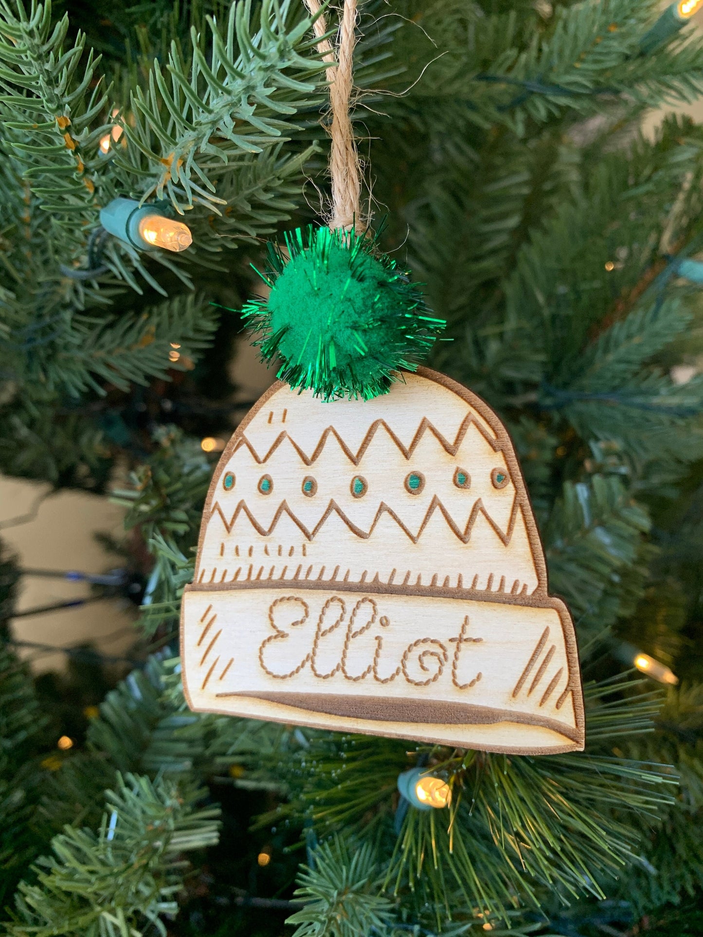 Personalized Beanie Ornament