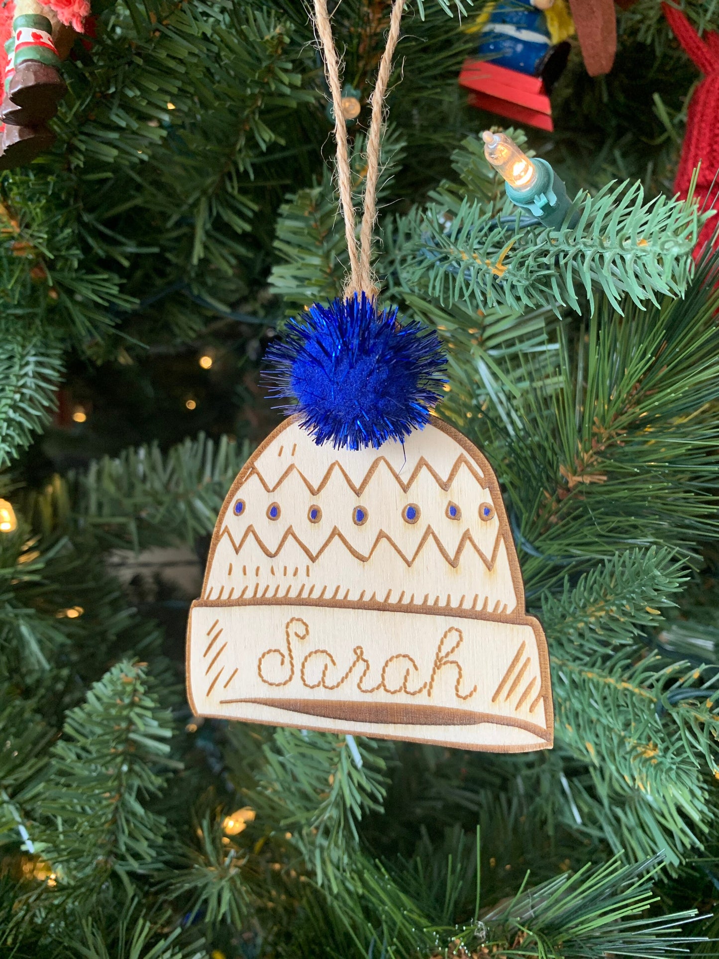 Personalized Beanie Ornament