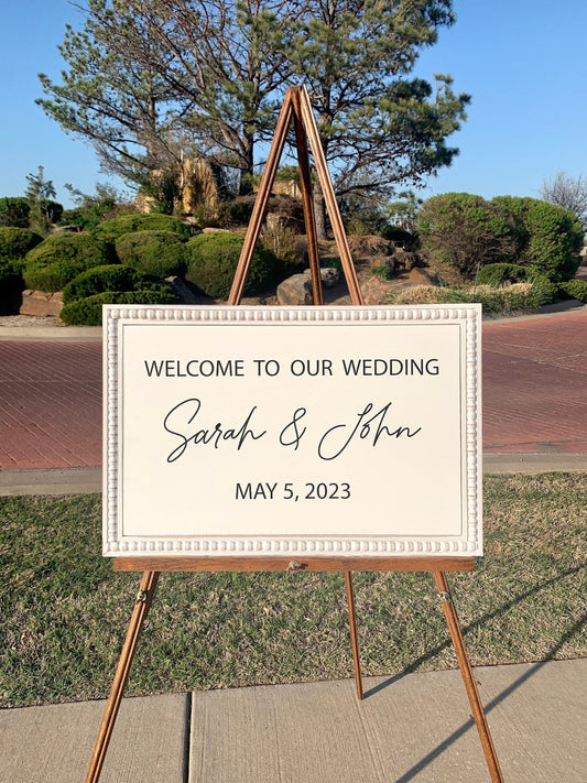 Welcome to our Wedding Sign, Wedding Entrance Sign