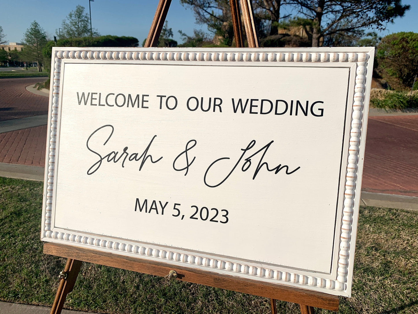 Welcome to our Wedding Sign, Wedding Entrance Sign